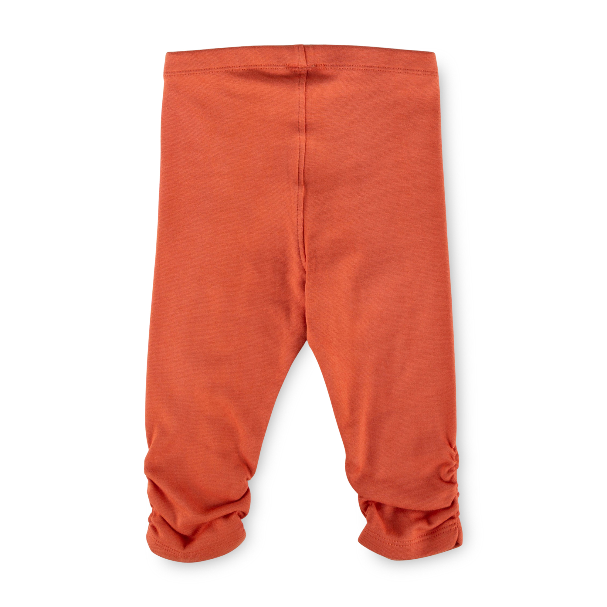 Girls' rib knit capri leggings Savanne, orange