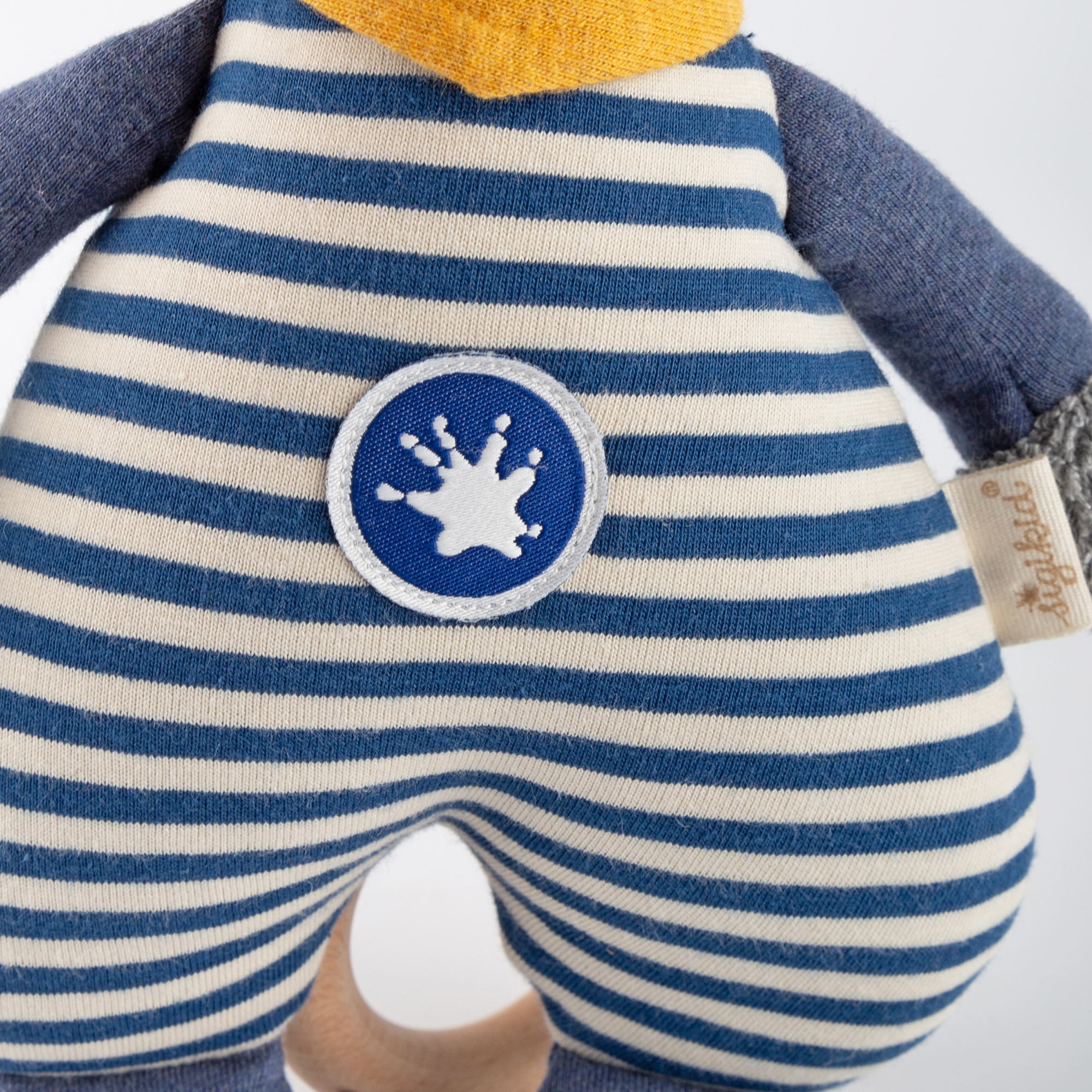 Musical soft toy racoon, soft cotton terry Musical soft toy racoon, soft cotton terry