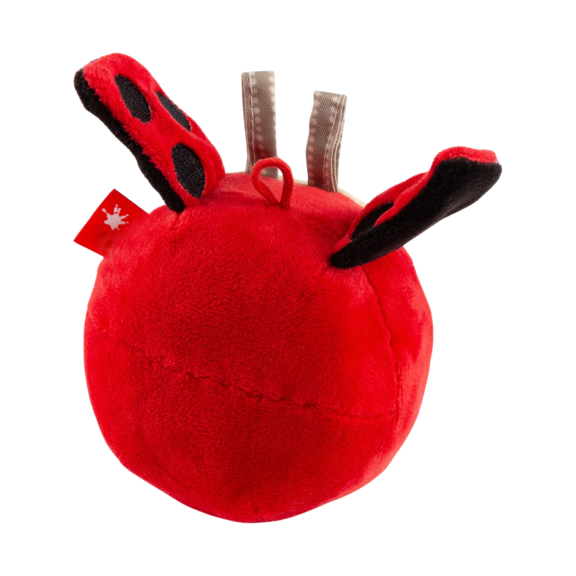 Baby plush ball ladybird, bell & rustle wings