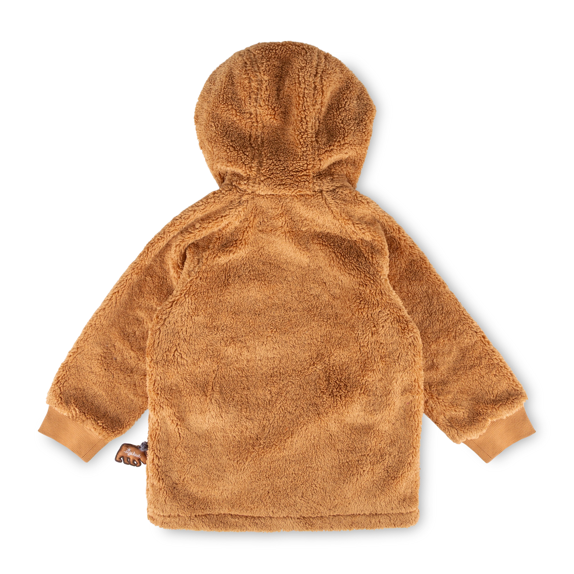 Sherpa Fleece Jacke Winterbär gefüttert, karamellbraun