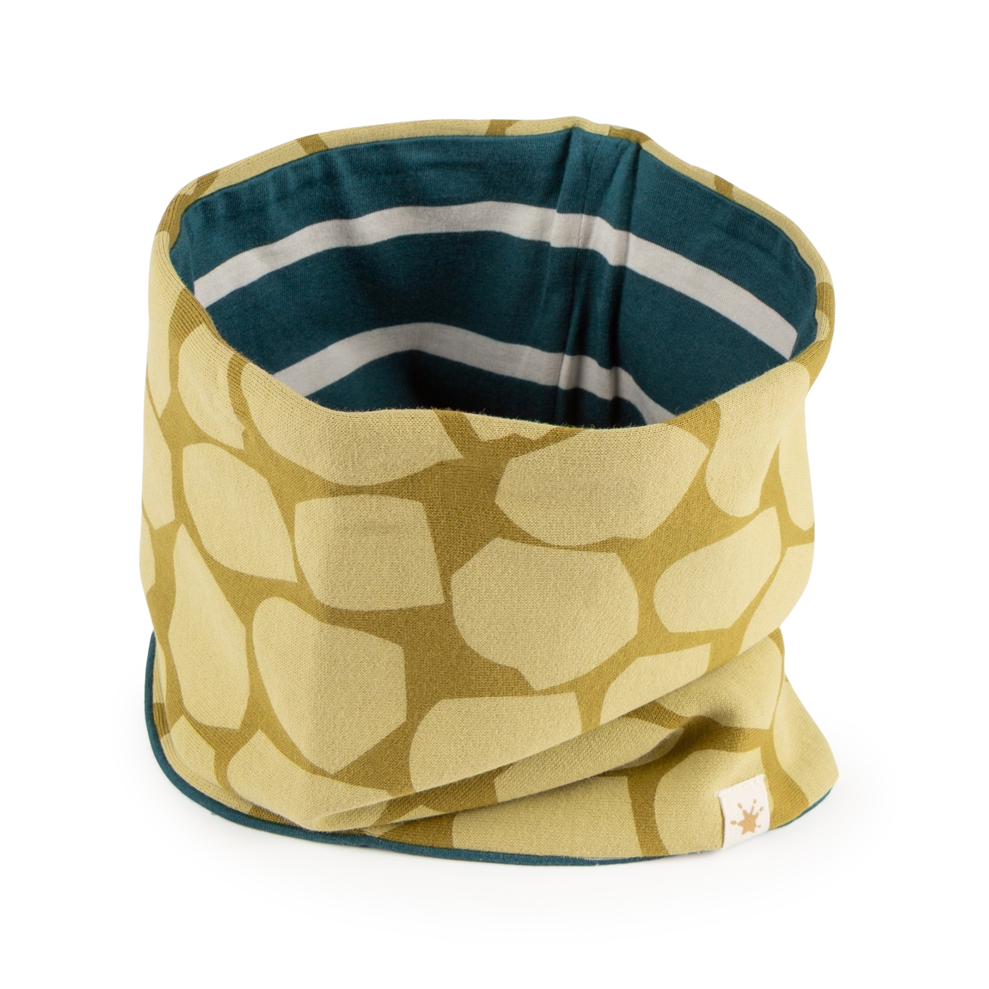 Kids' reversible neck gaiter loop scarf Dino Fun