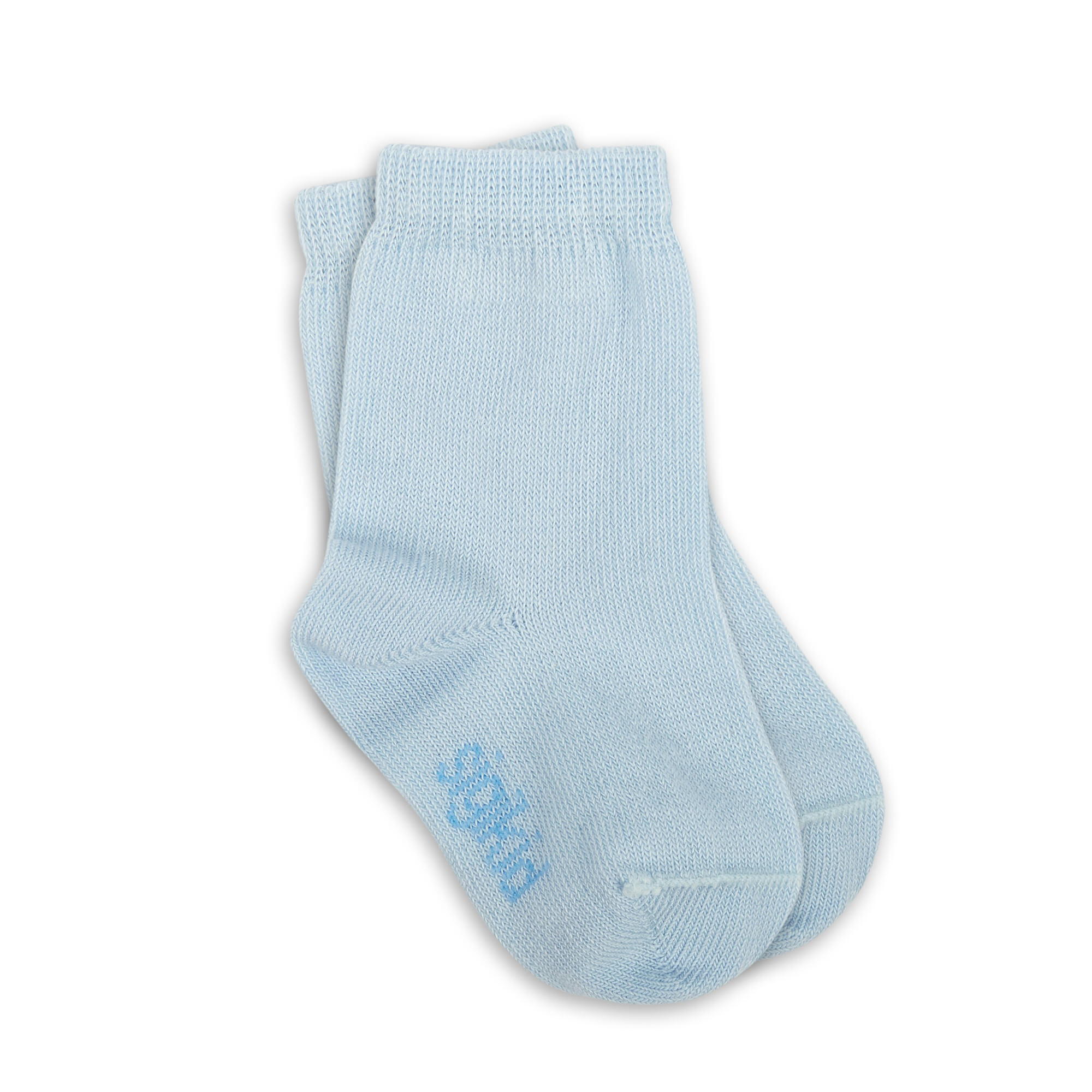 Hellblaue Baby Socken