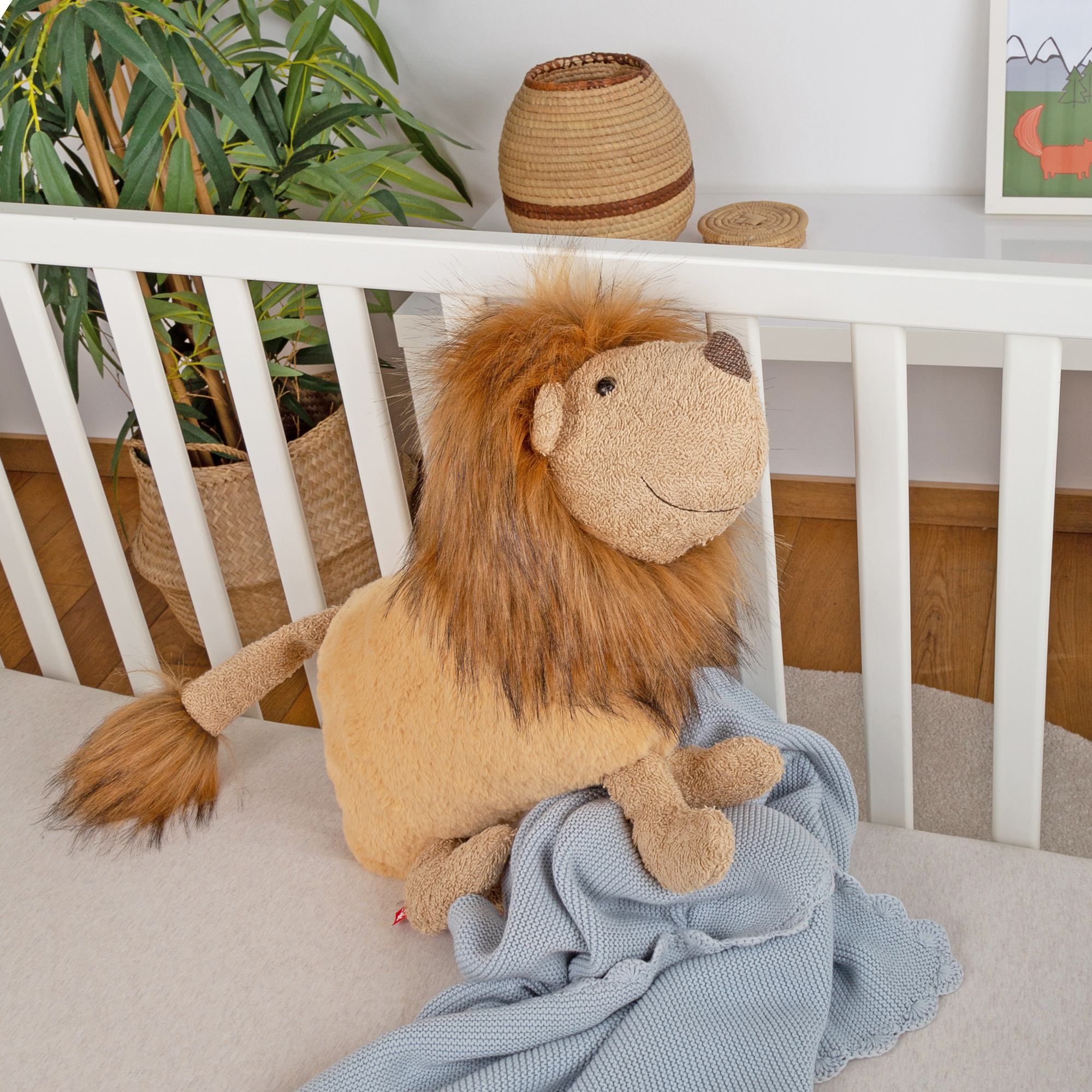 Children's plush pillow lion