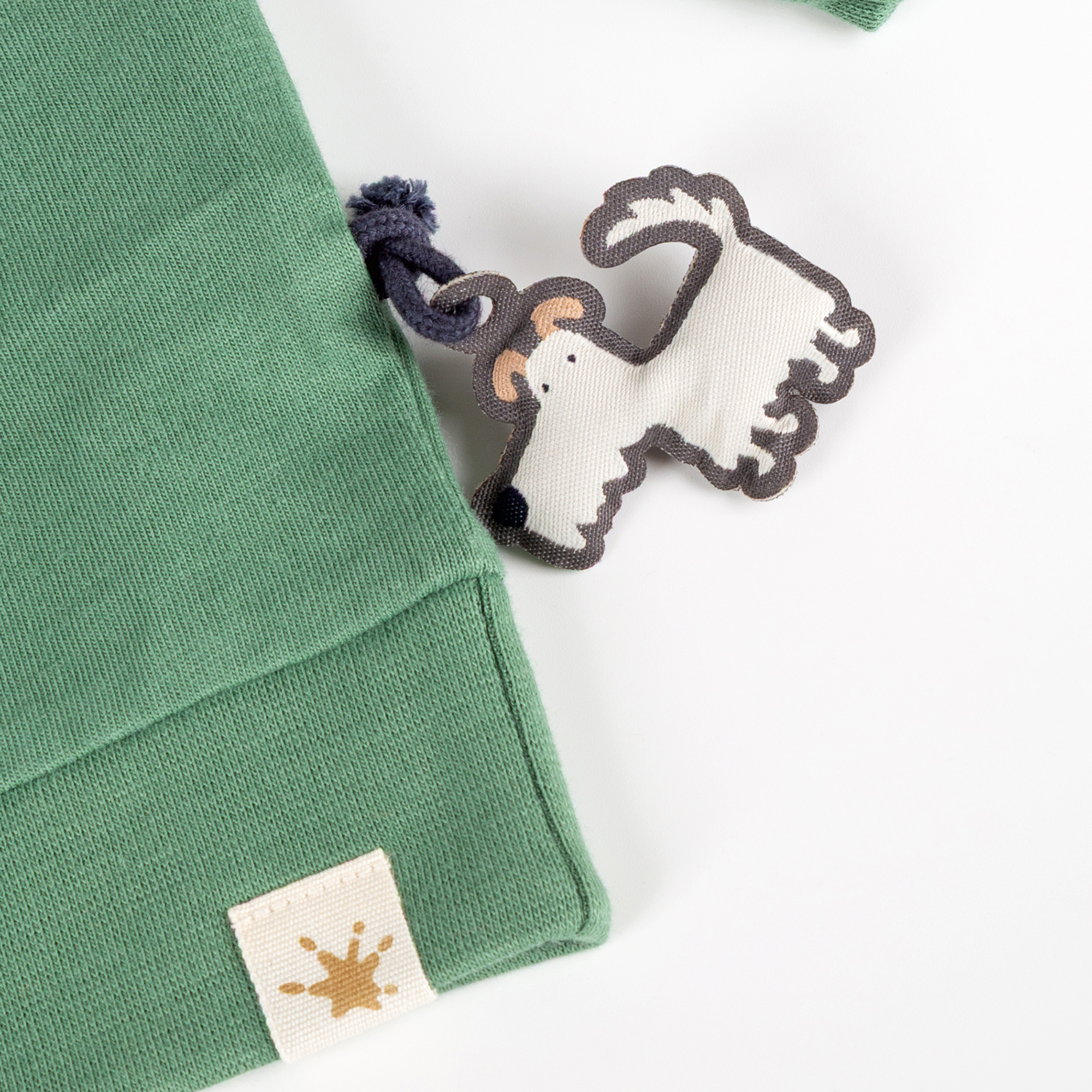 Baby long sleeve Tee dog, ribbed cuffs