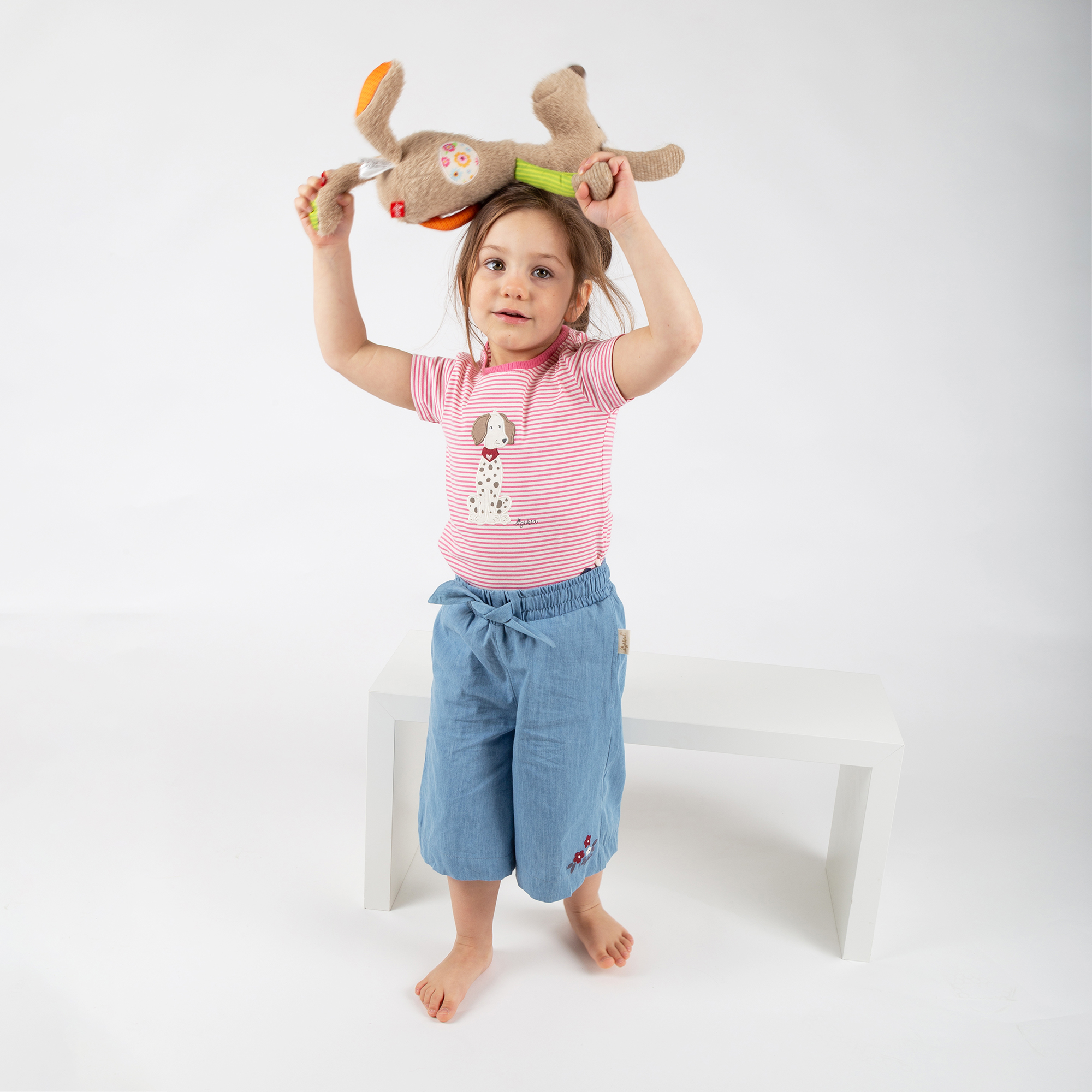 Kinder Chambray-Culotte Blümchen, hellblau, Funny Dog Kinder Chambray-Culotte Blümchen, hellblau, Funny Dog