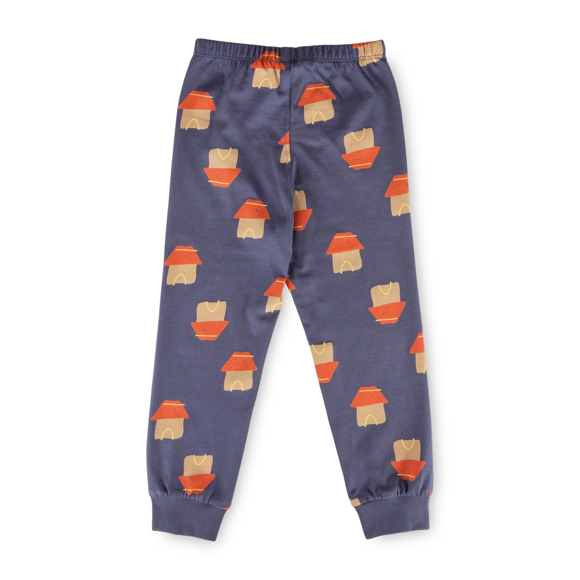 Children's short sleeve pajamas dog, red/blue