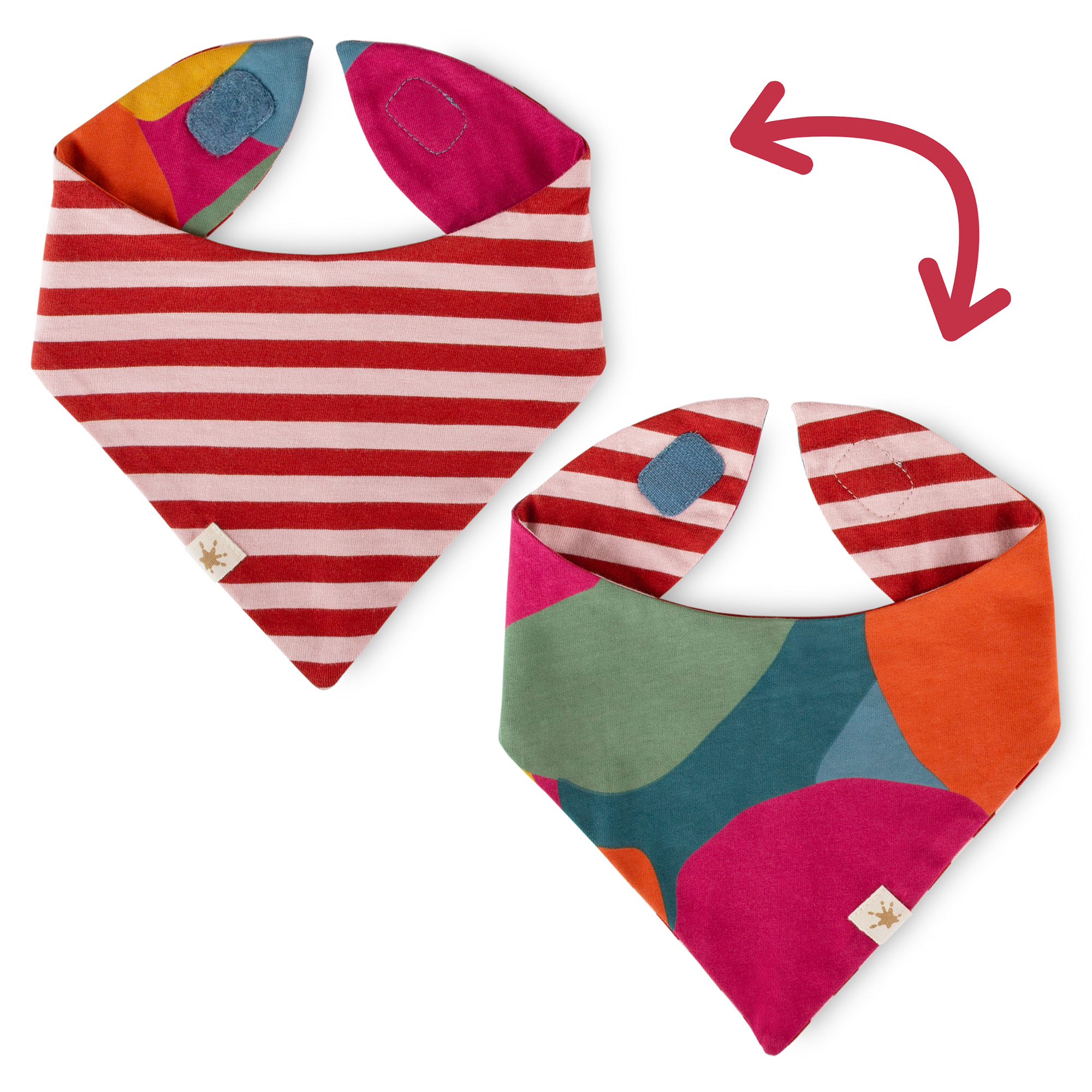 Baby Wendehalstuch, bunt oder geringelt