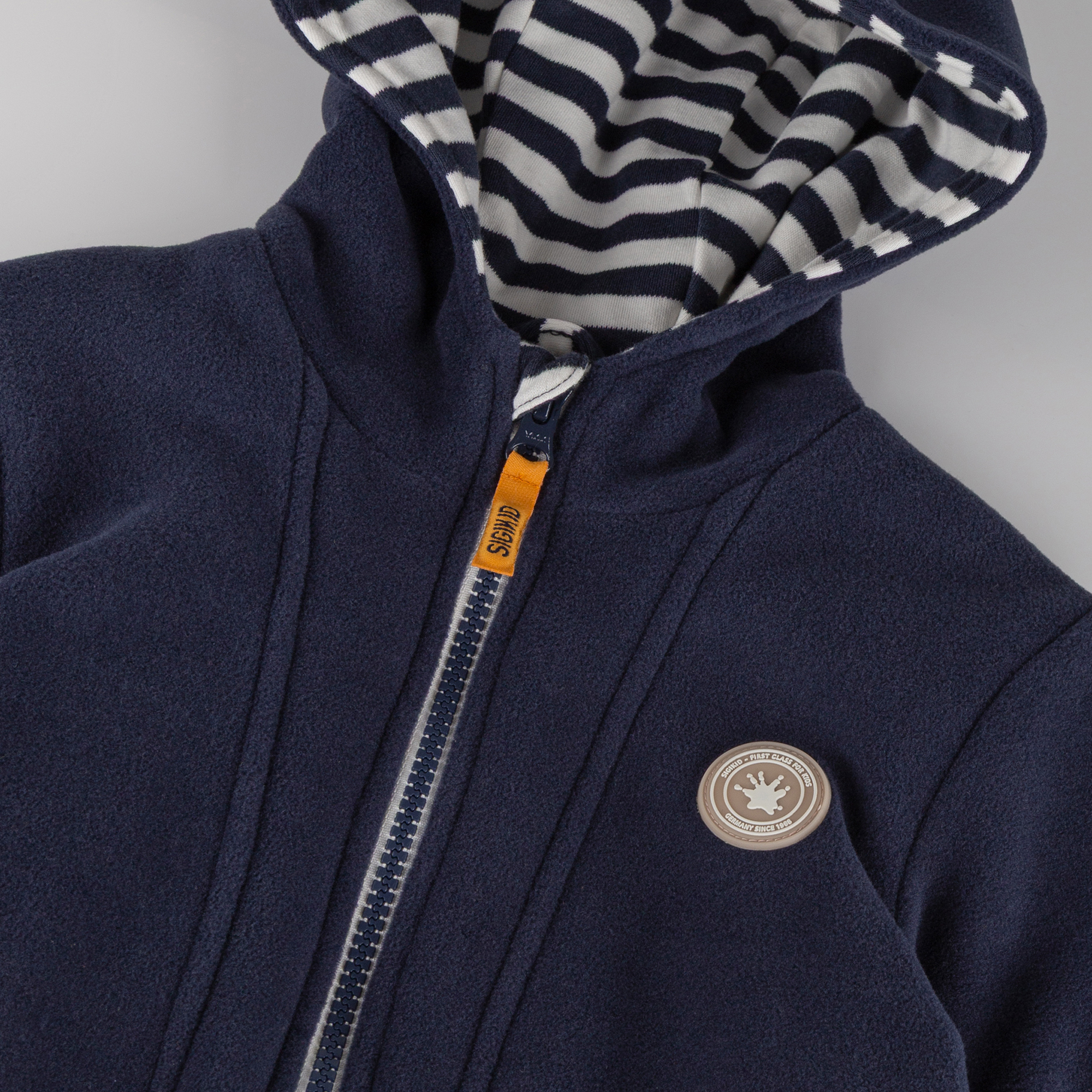 Kinder Fleecejacke Eule Curious Owl, dunkelblau