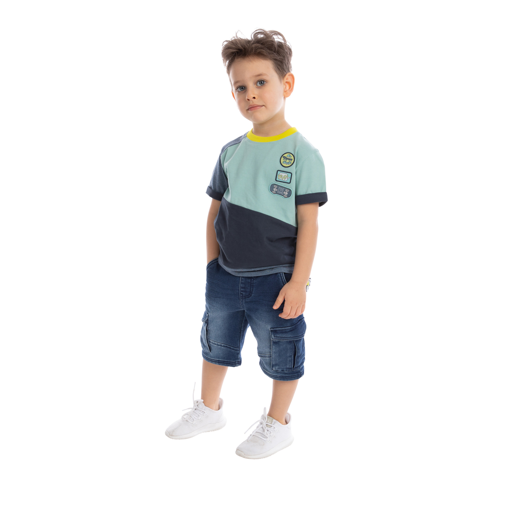 Stretchy jeans bermuda shorts for boys Stretchy jeans bermuda shorts for boys
