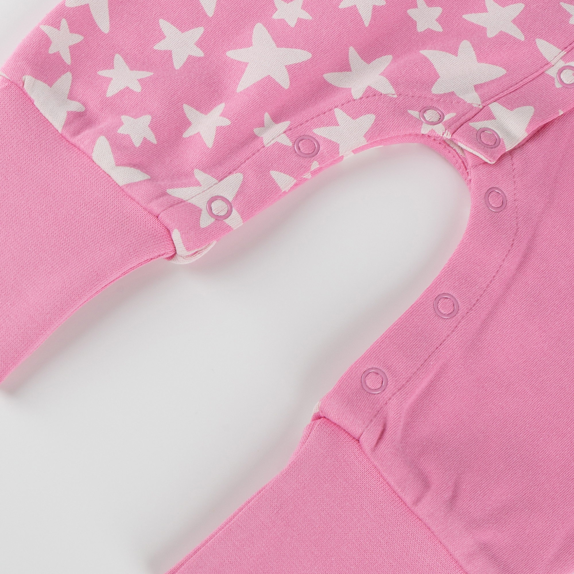 Baby Schlaf Overall Eule mit Sternchen Print, pink