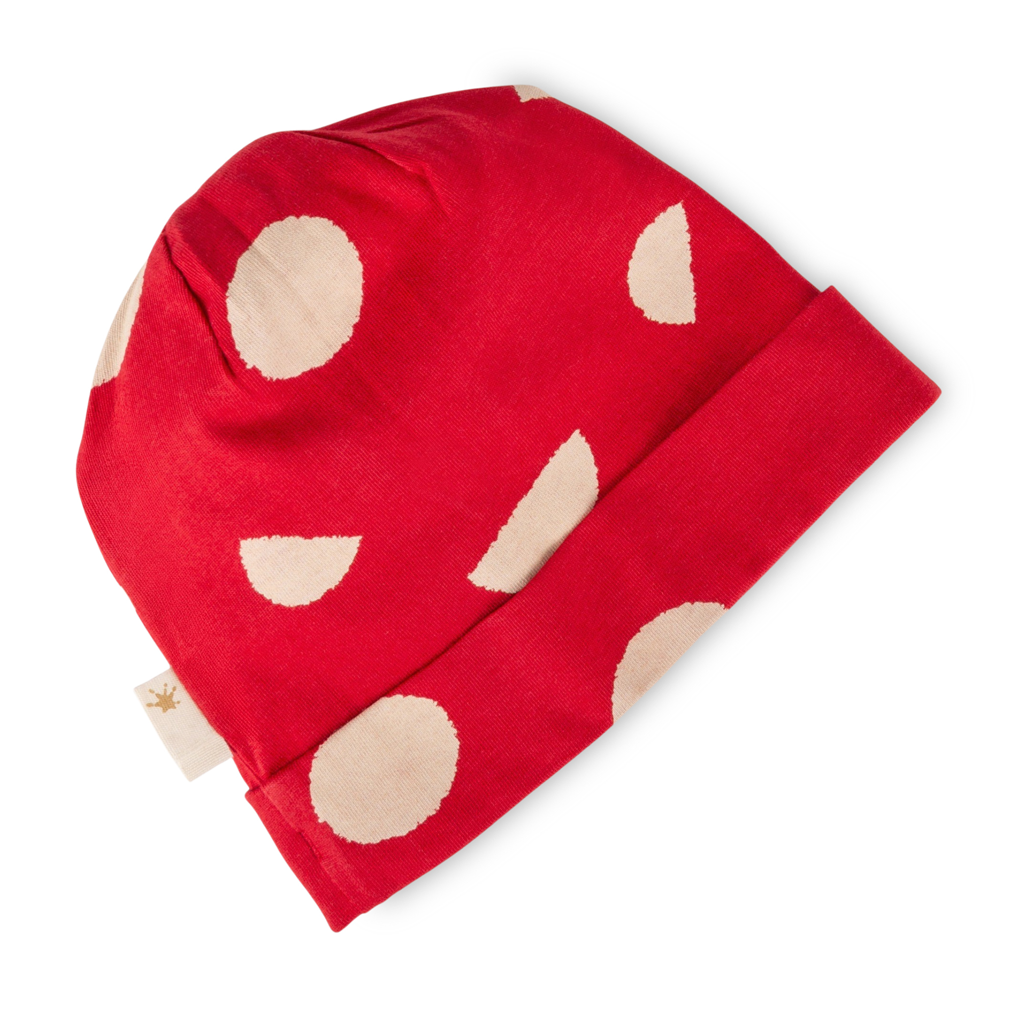 Baby Mütze, rot mit Punkten