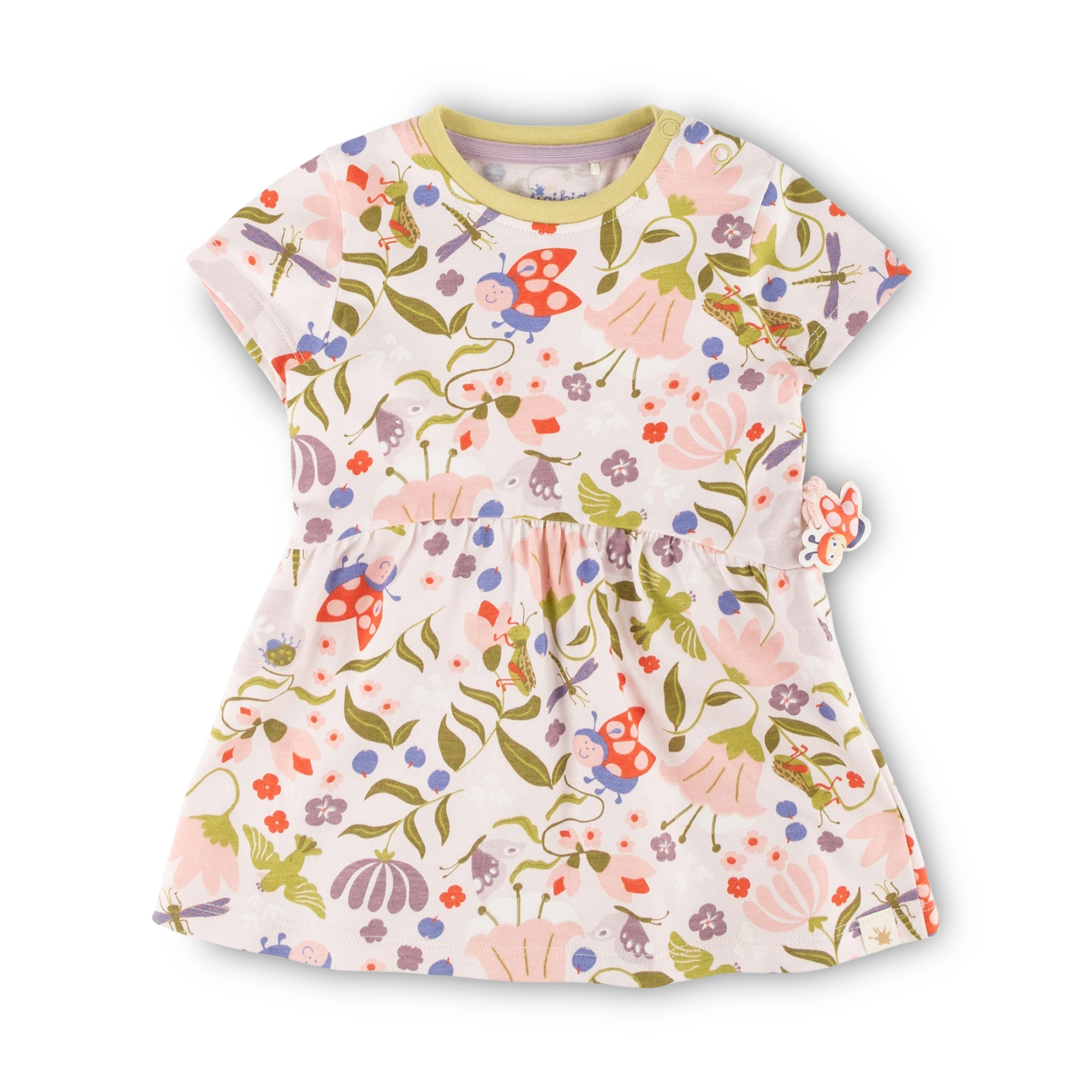 Baby summer dress flower meadow, Happy Ladybug