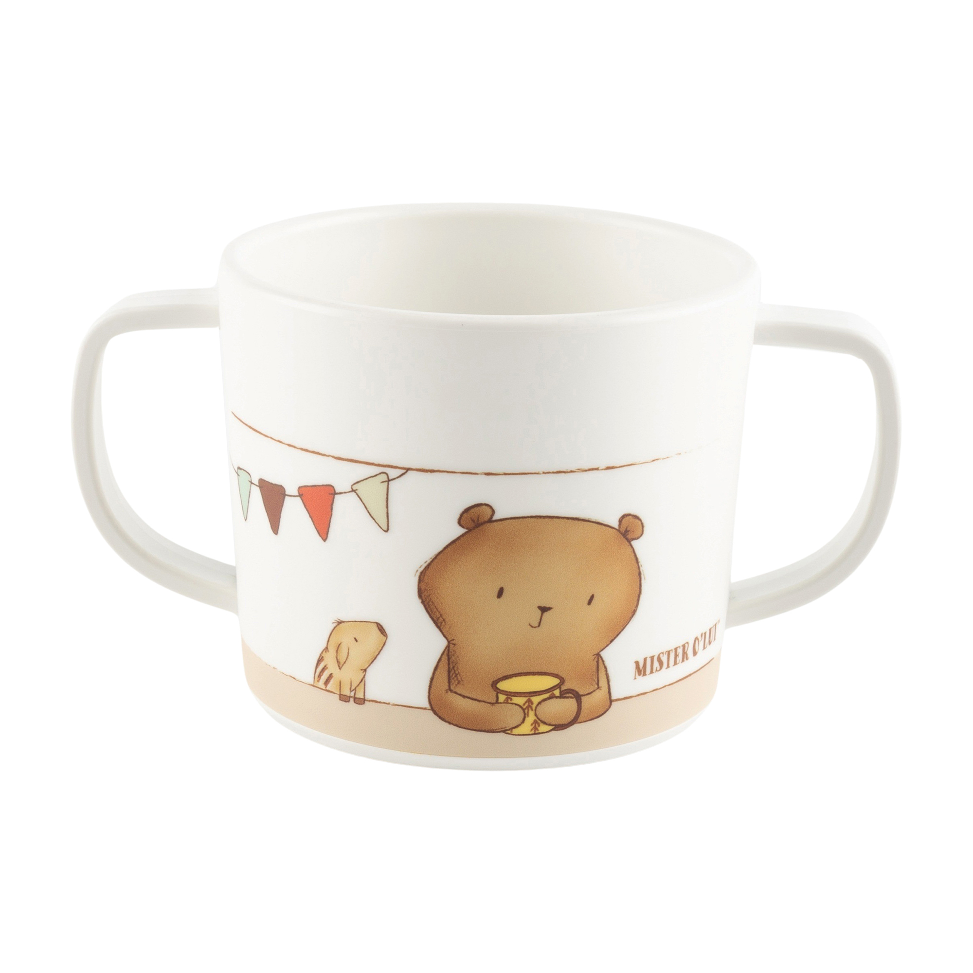 Children's cup beaverbear Mister O'Lui & friends, rPET Children's cup beaverbear Mister O'Lui & friends, rPET