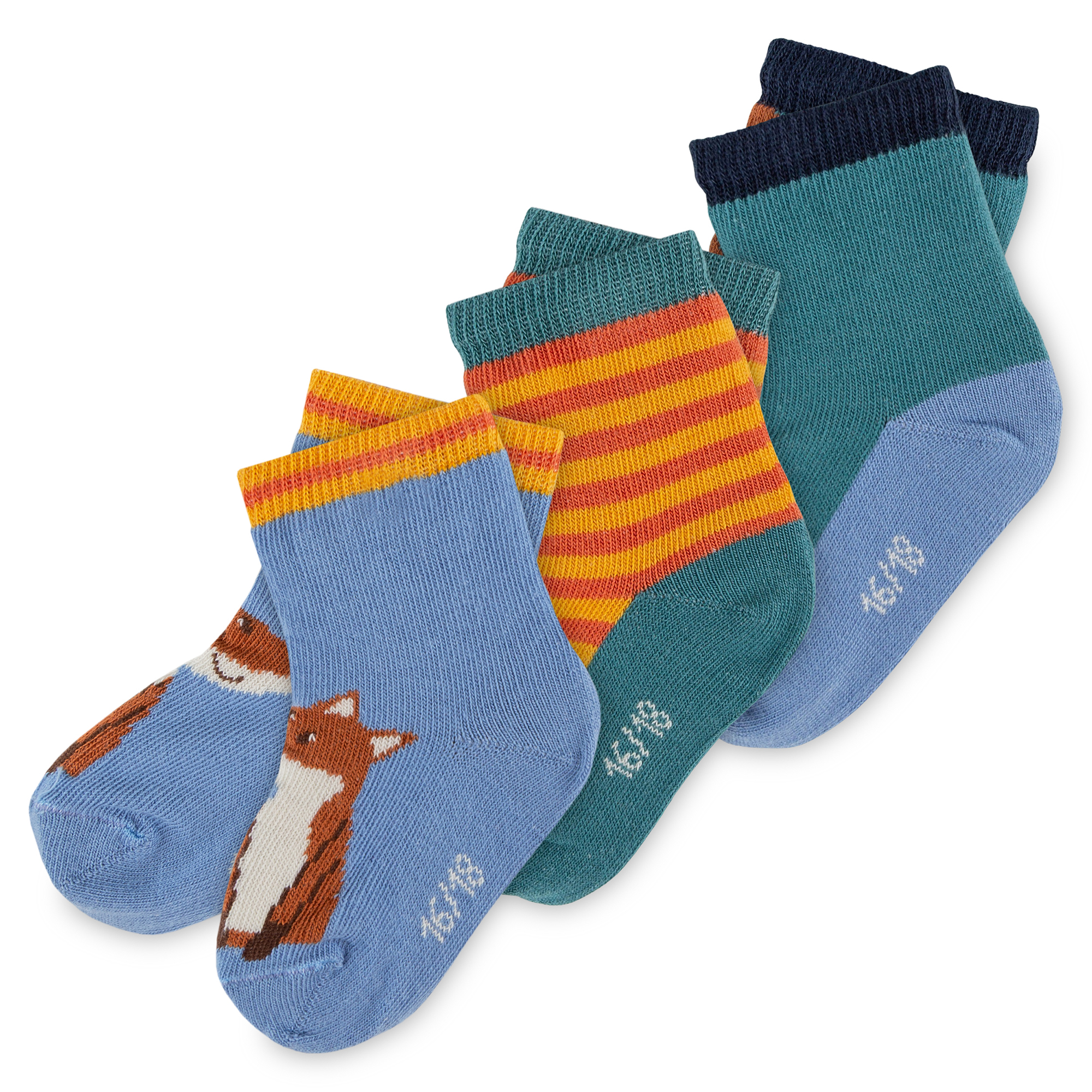 3 pair set baby socks Wild Fox
