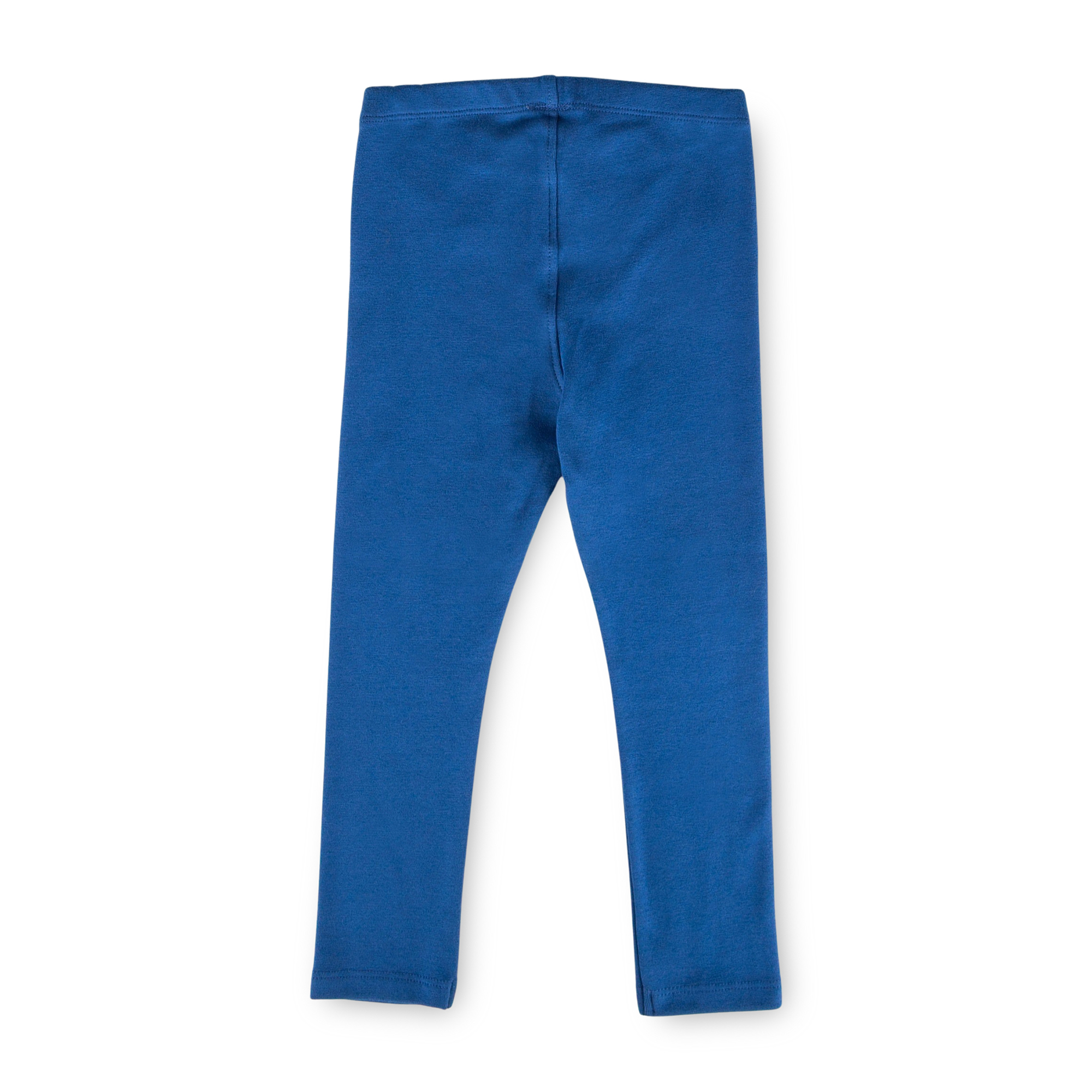 Children's rib knit leggings, azure blue
