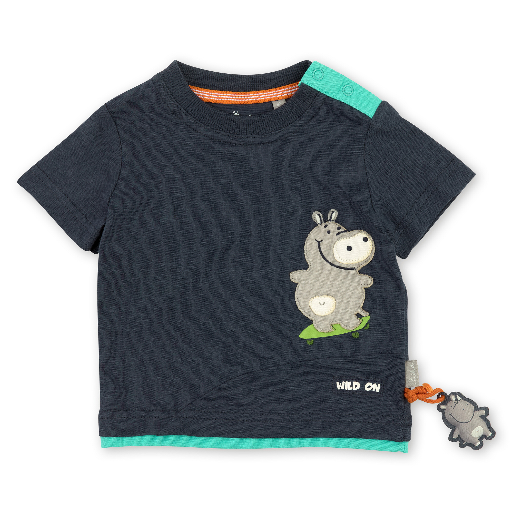 Baby T-Shirt mit Nilpferd Motiv