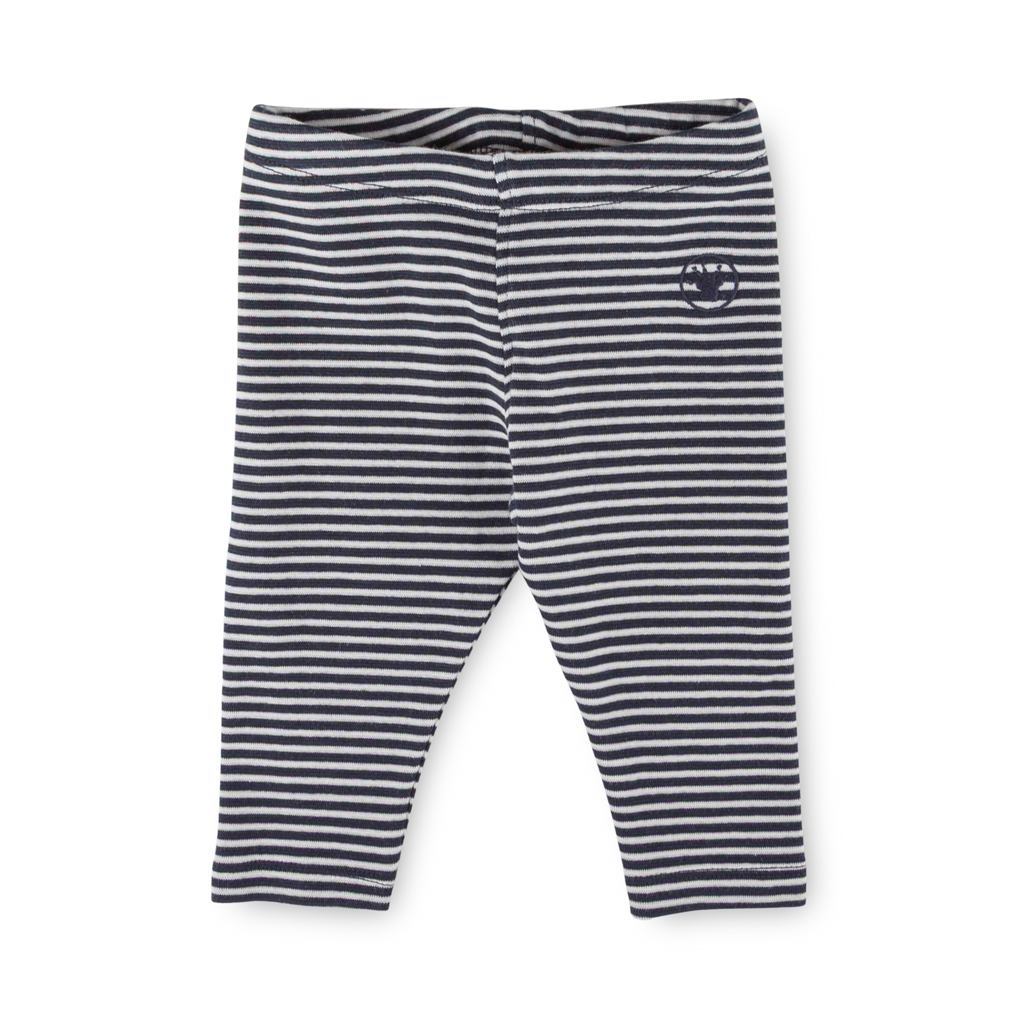 Baby Ringel Leggings Curious Owl , blau-weiß