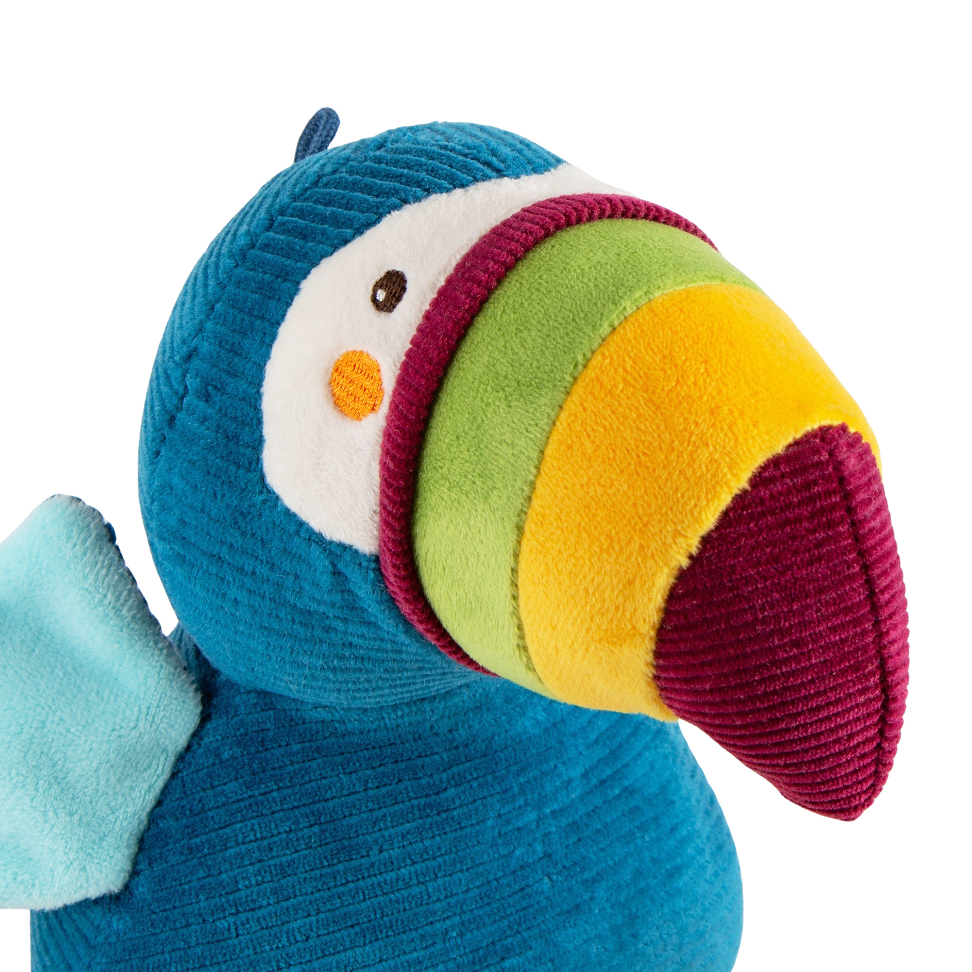 Musical baby soft toy toucan