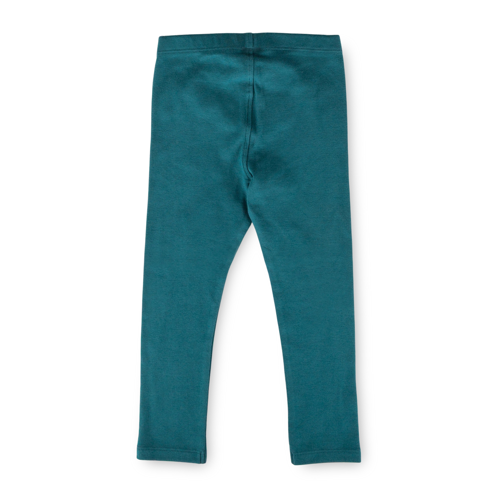 Children's rib knit leggings, teal blue