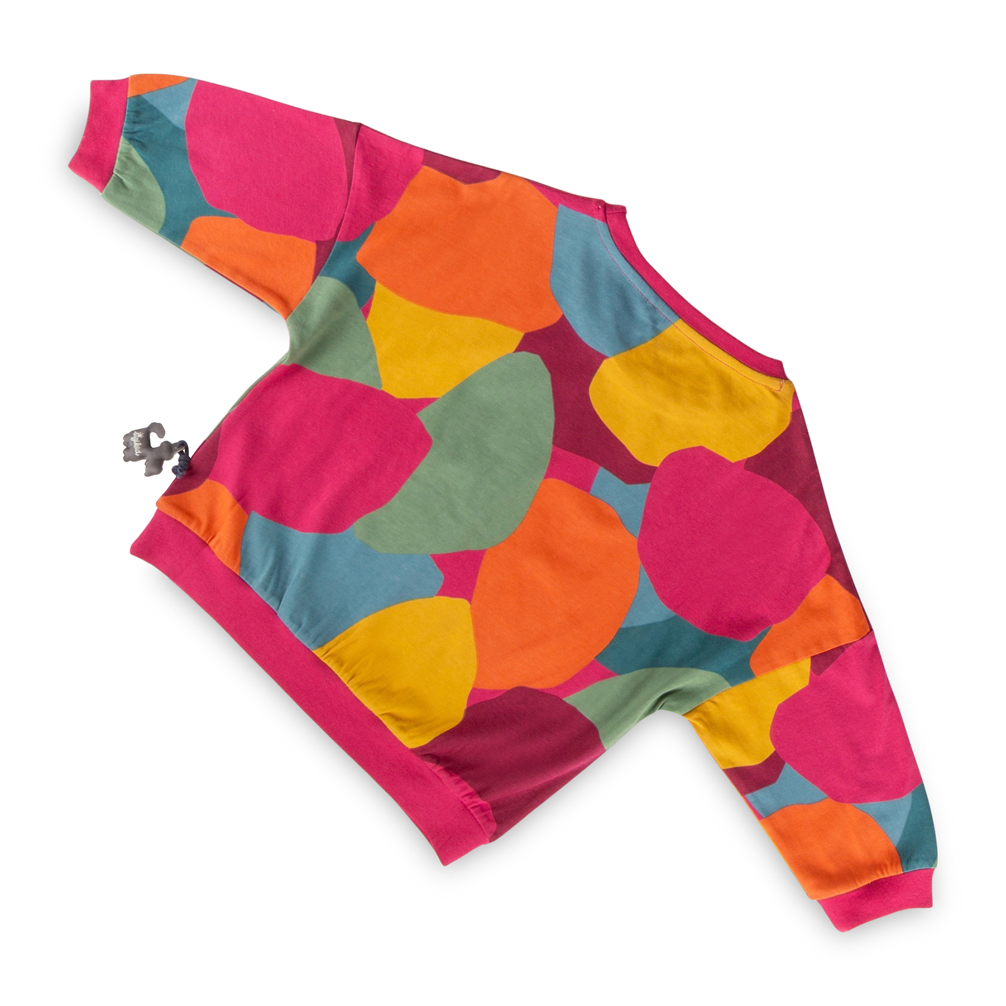 Oversized children's long sleeve Tee, multicoloured