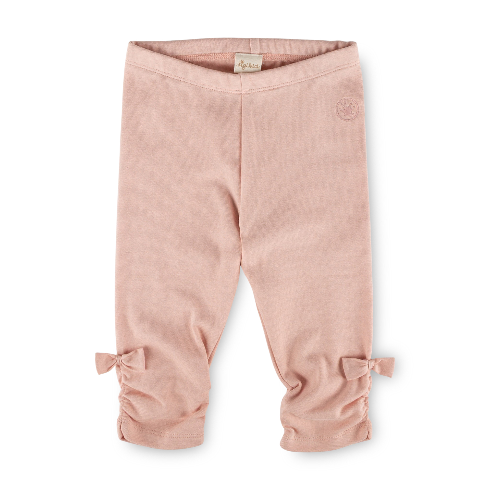 Girls' rib knit capri leggings Savanne, bow detailing