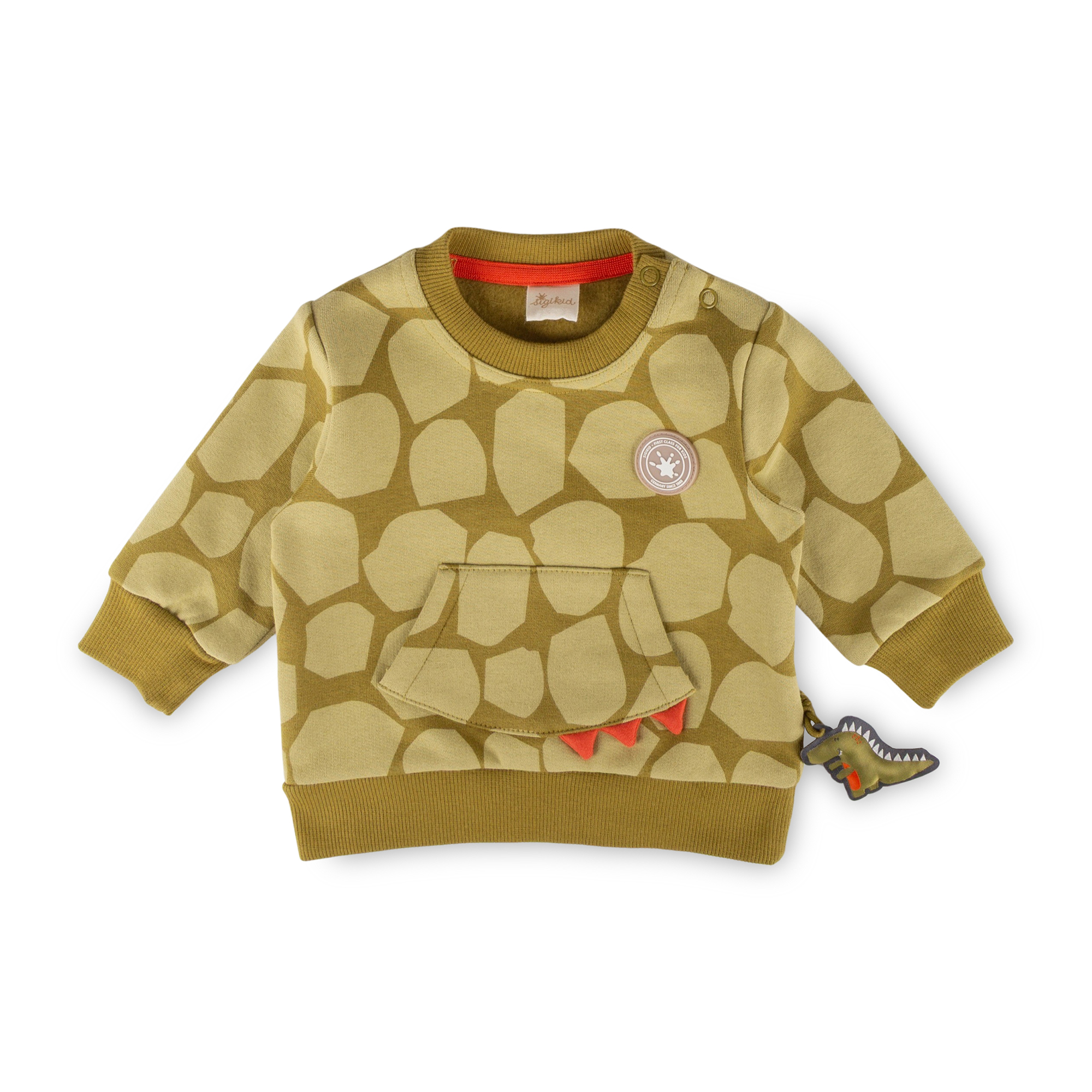 Baby sweatshirt, front pocket, Dino Fun