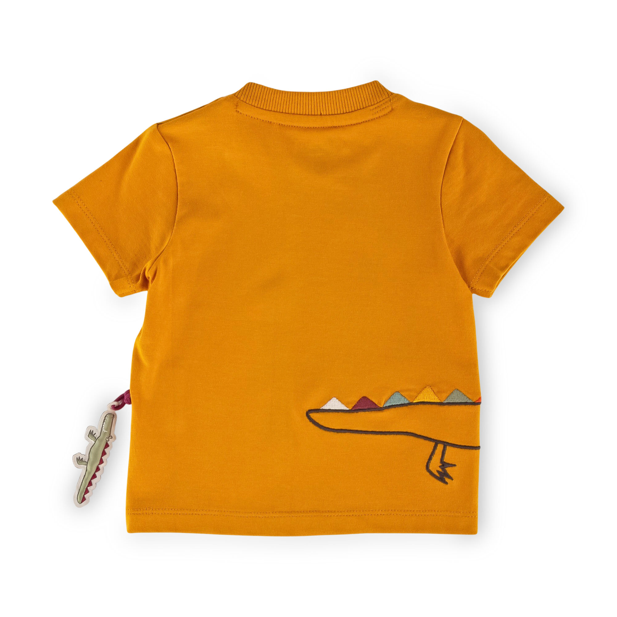Baby T-shirt Happy Crocodile, yellow