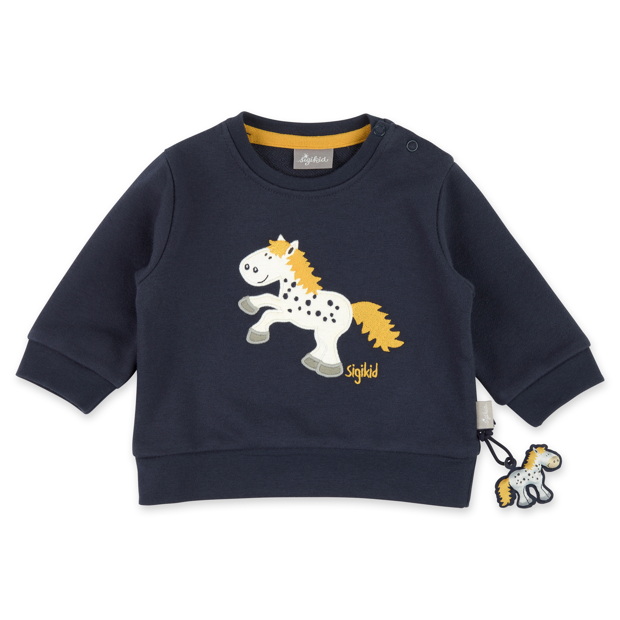 Baby sweatshirt dots pony, dark blue