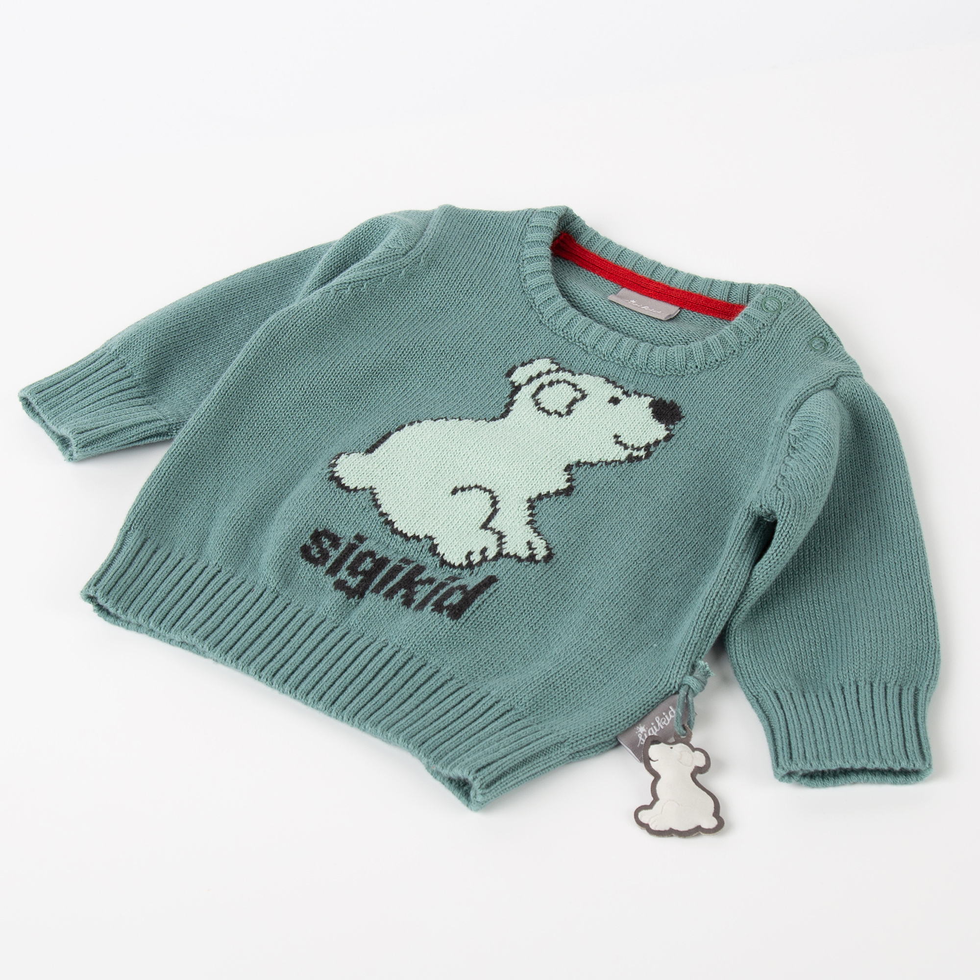 Baby Pullover Eisbär, türkis