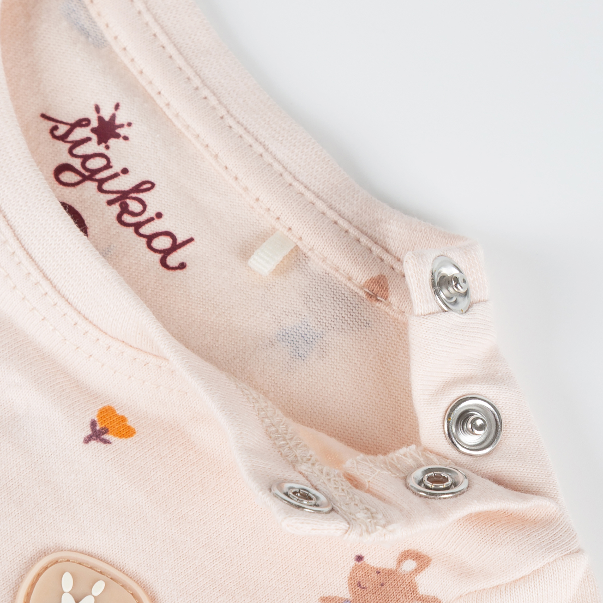 Newborn baby long sleeve Tee pastel pink