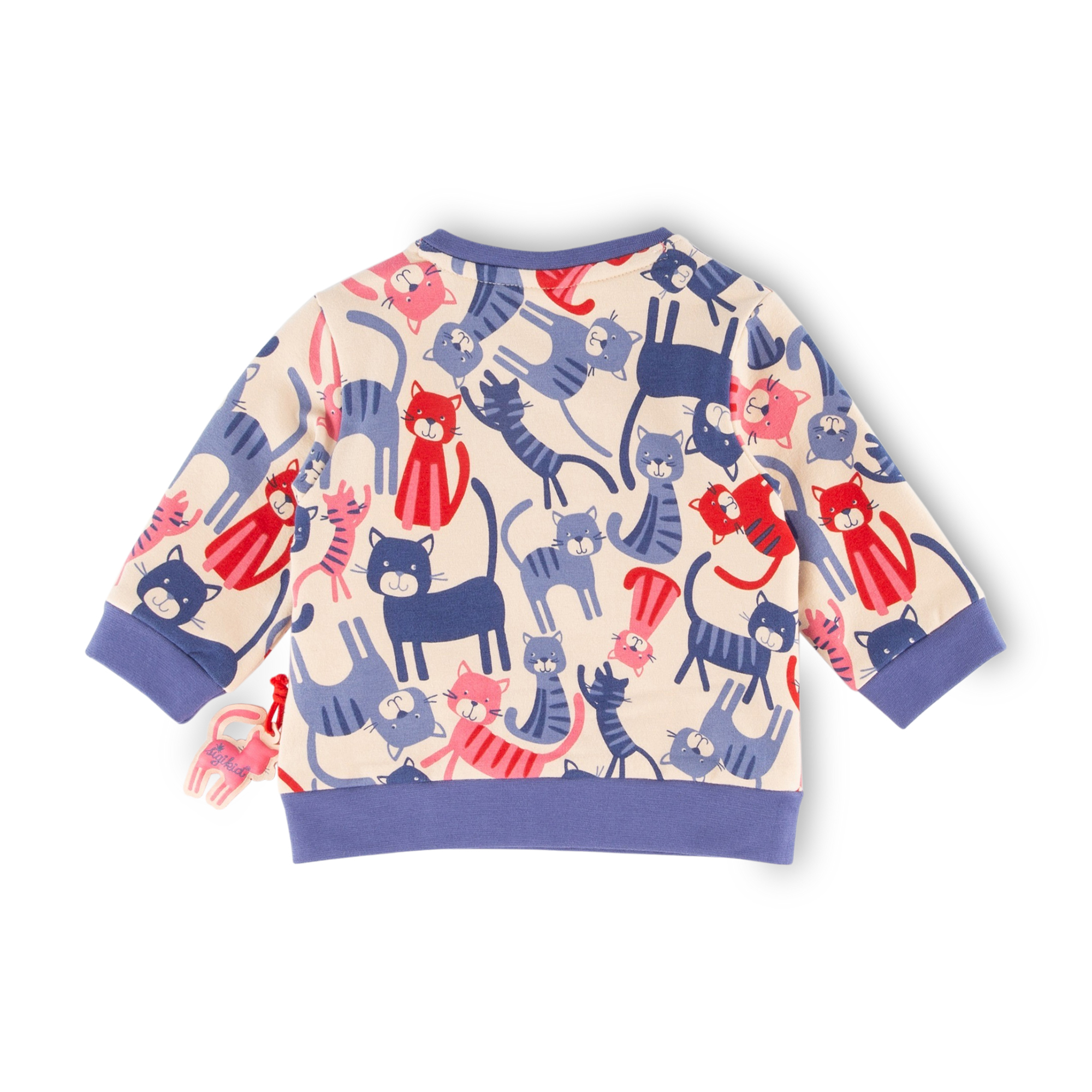 Baby Sweatshirt mit Katzen-Print