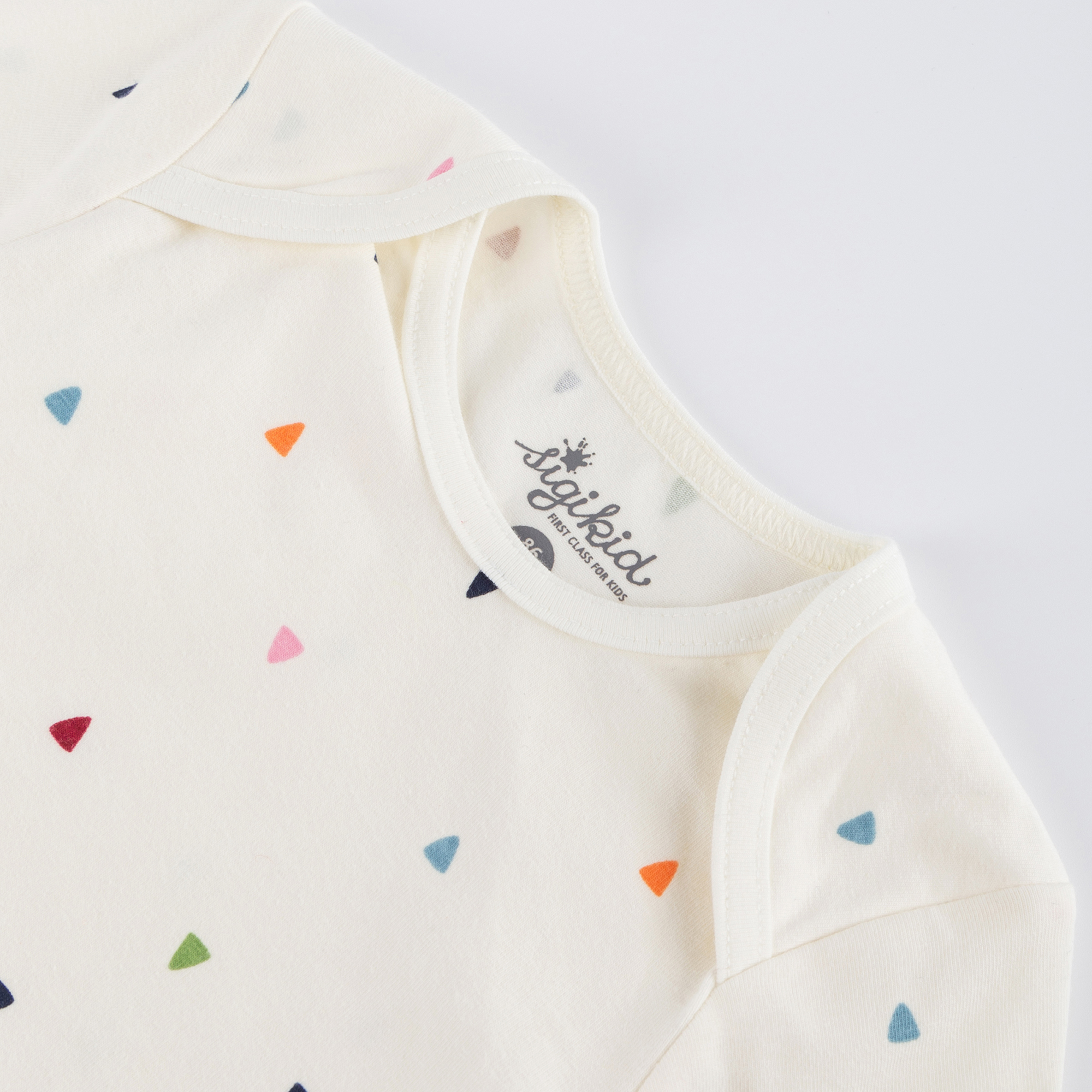 Langarm Baby Body, bunt bedruckt Langarm Baby Body, bunt bedruckt