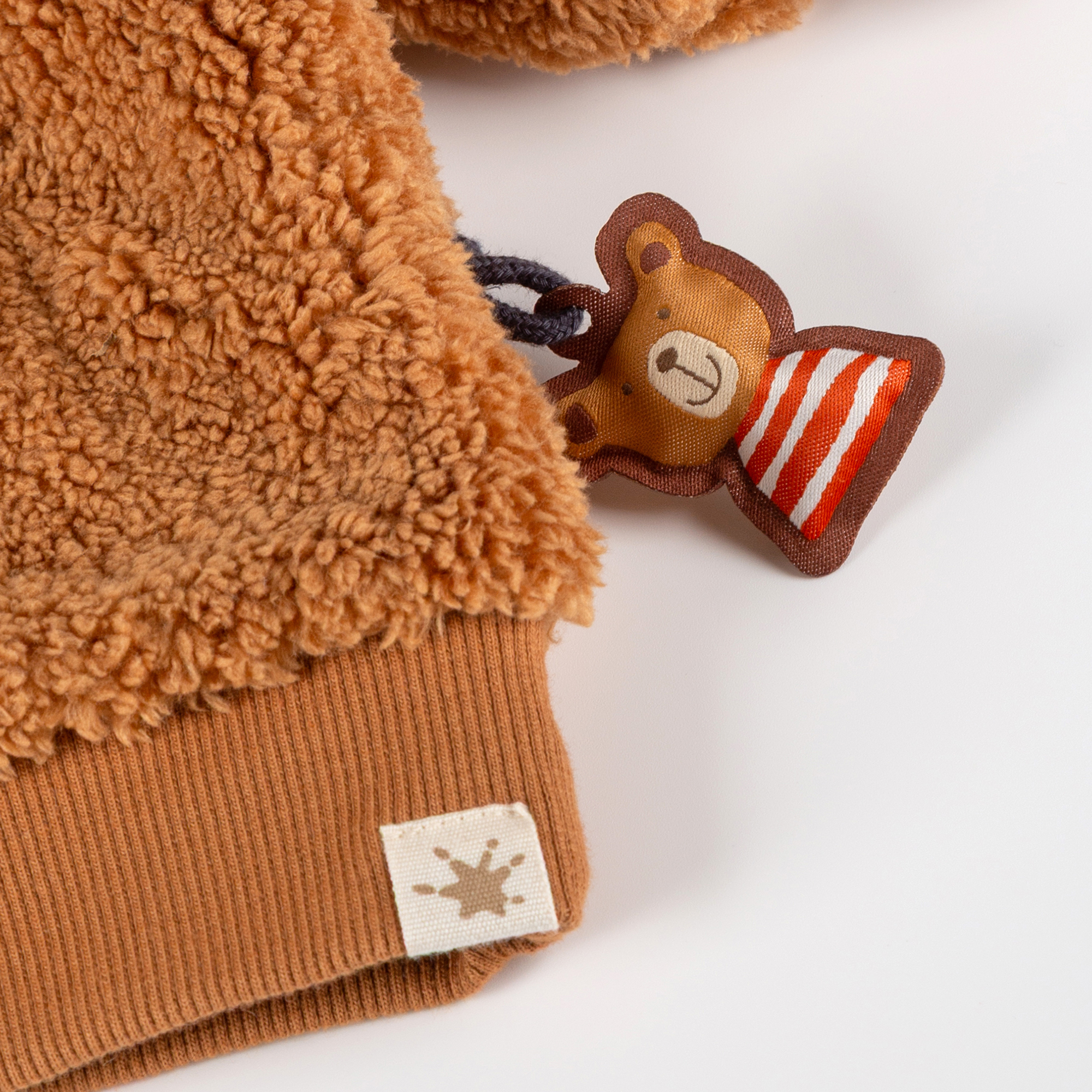 Baby Sherpa Fleece Pullover gefüttert Winterbär, braun