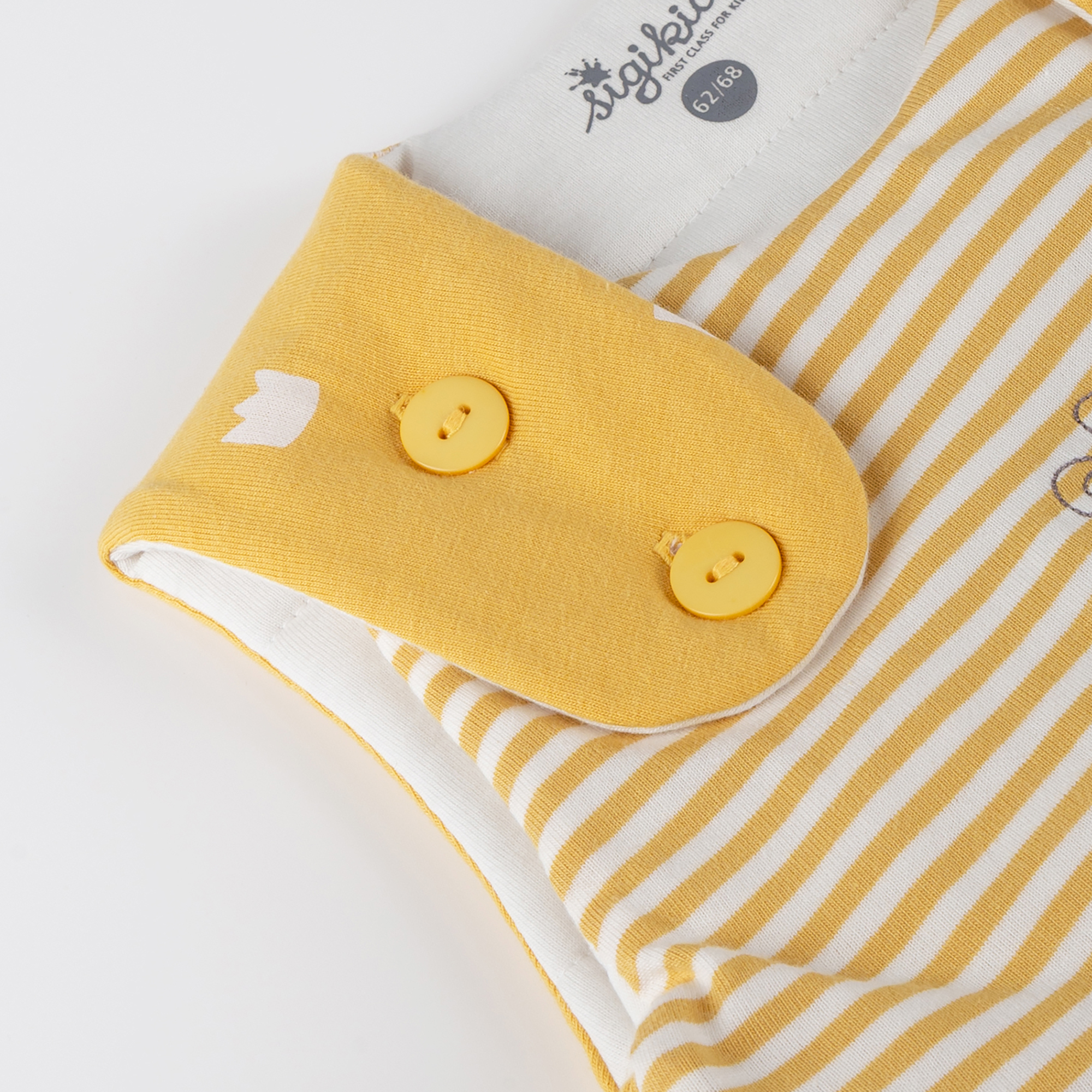 Newborn baby padded sleeping bag mouse, yellow
