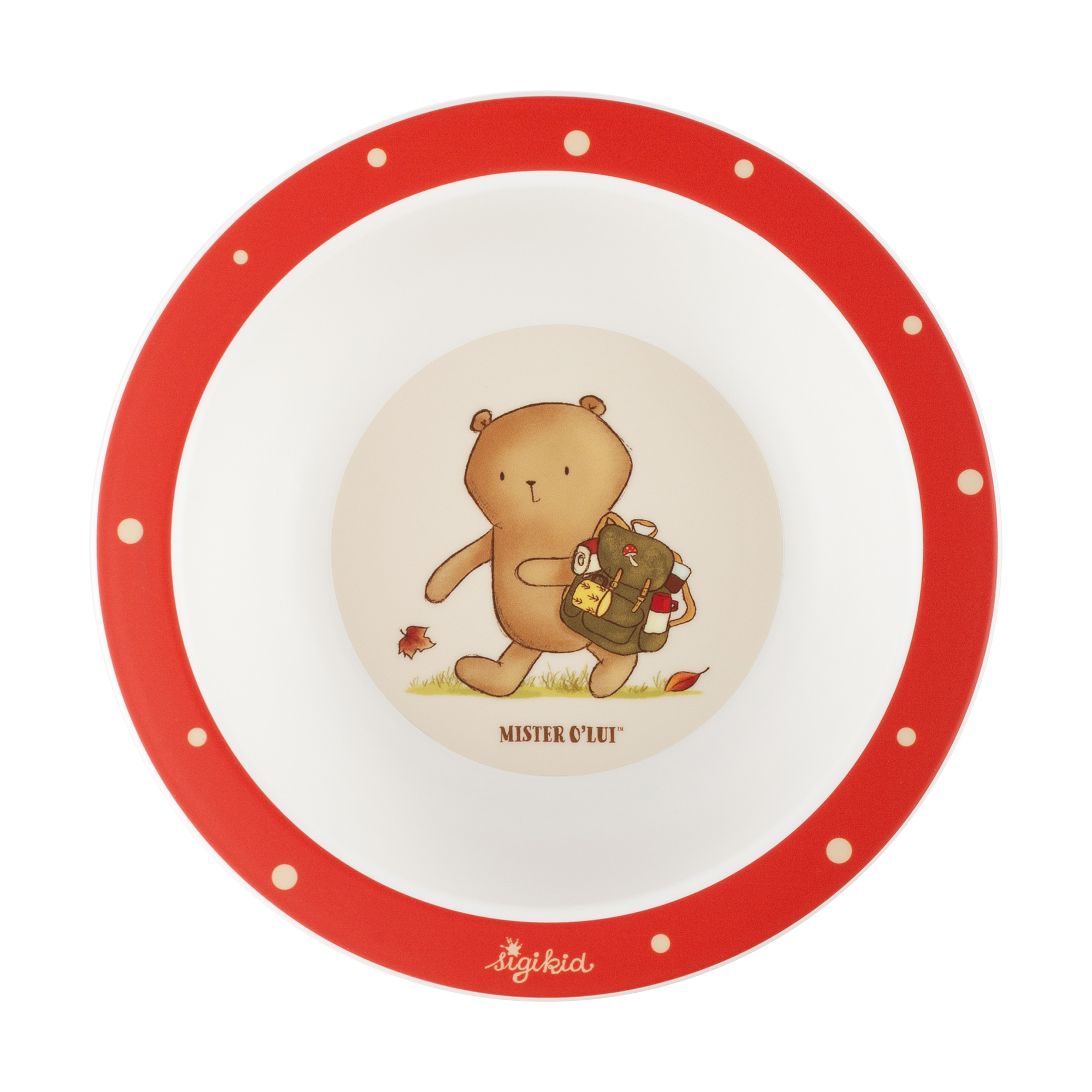 Children's bowl beaverbear Mister O'Lui & Rupert, rPET Children's bowl beaverbear Mister O'Lui & Rupert, rPET