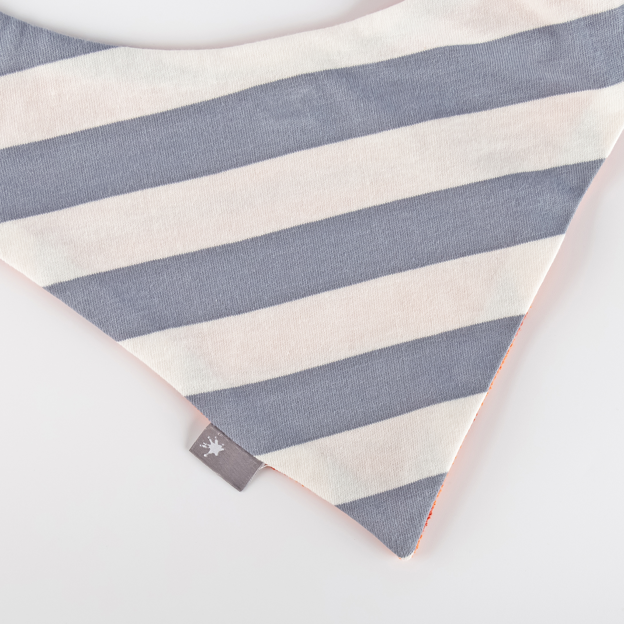 Double-layered reversible baby bandana bib