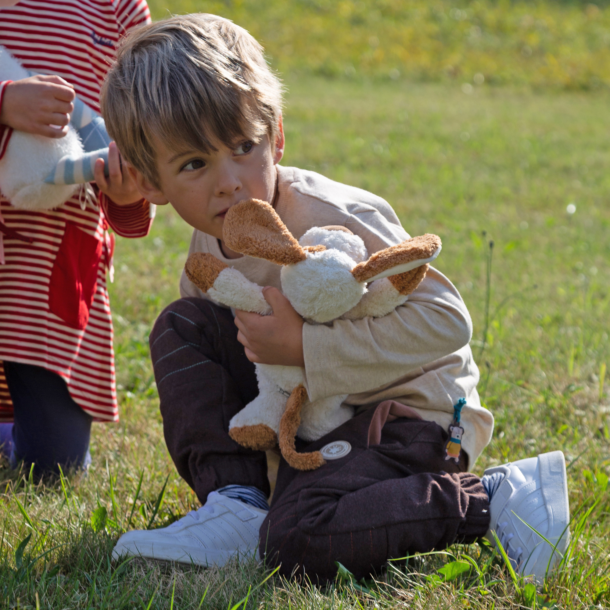 Stuffed toy dog, organic cotton