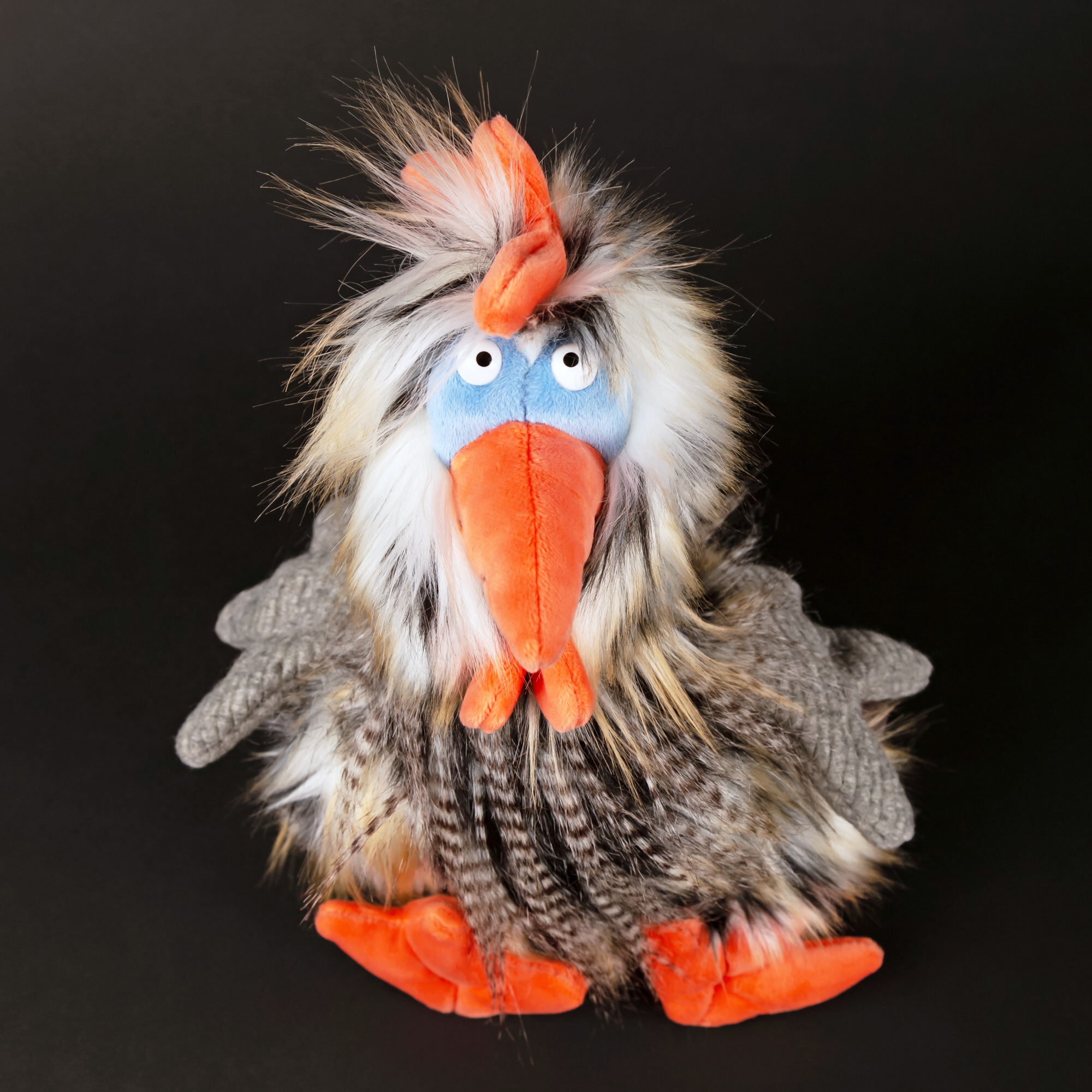 Plush rooster Tour de Poule, KiKeRiKi Plush rooster Tour de Poule, KiKeRiKi
