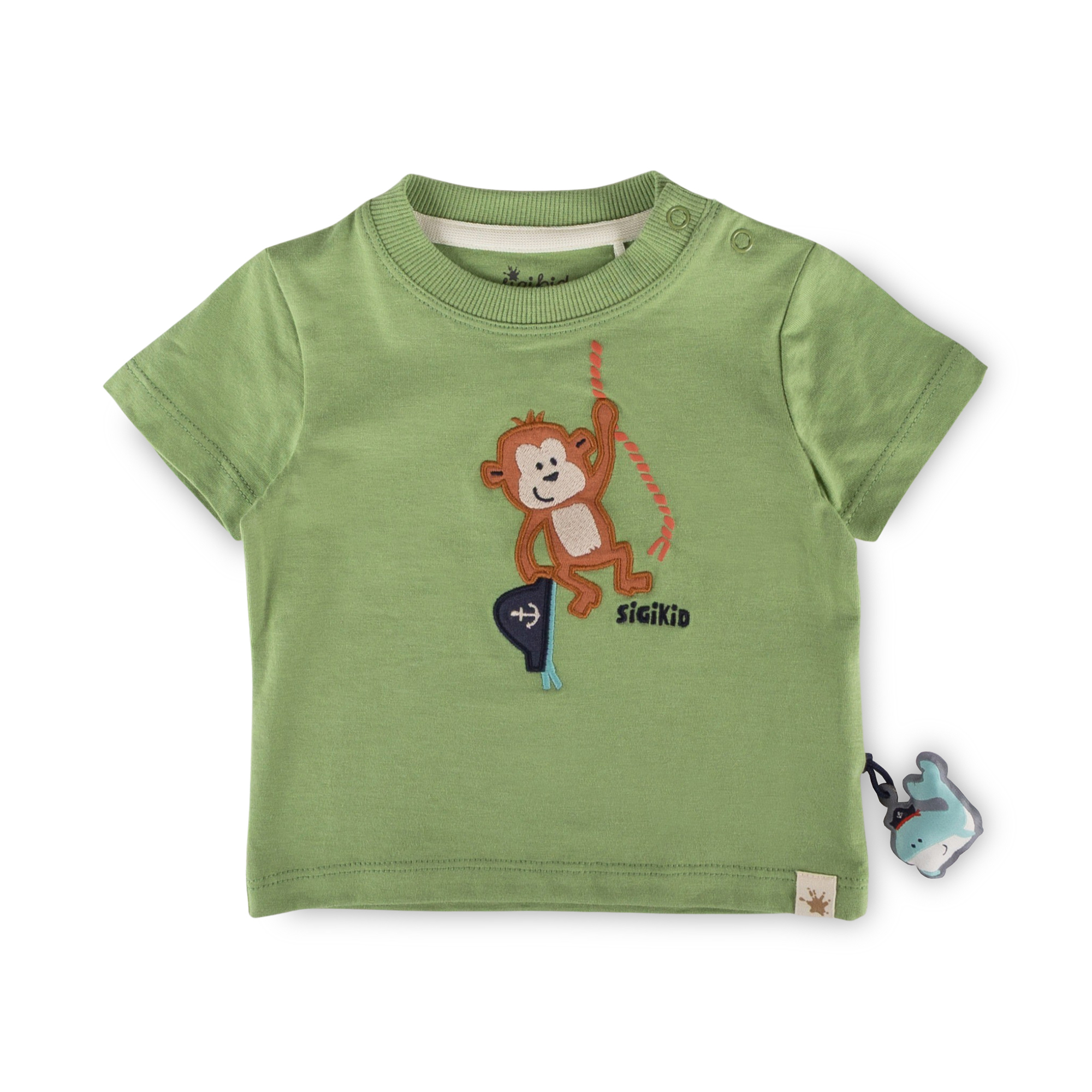 Baby T-Shirt Äffchen, Happy Holidays