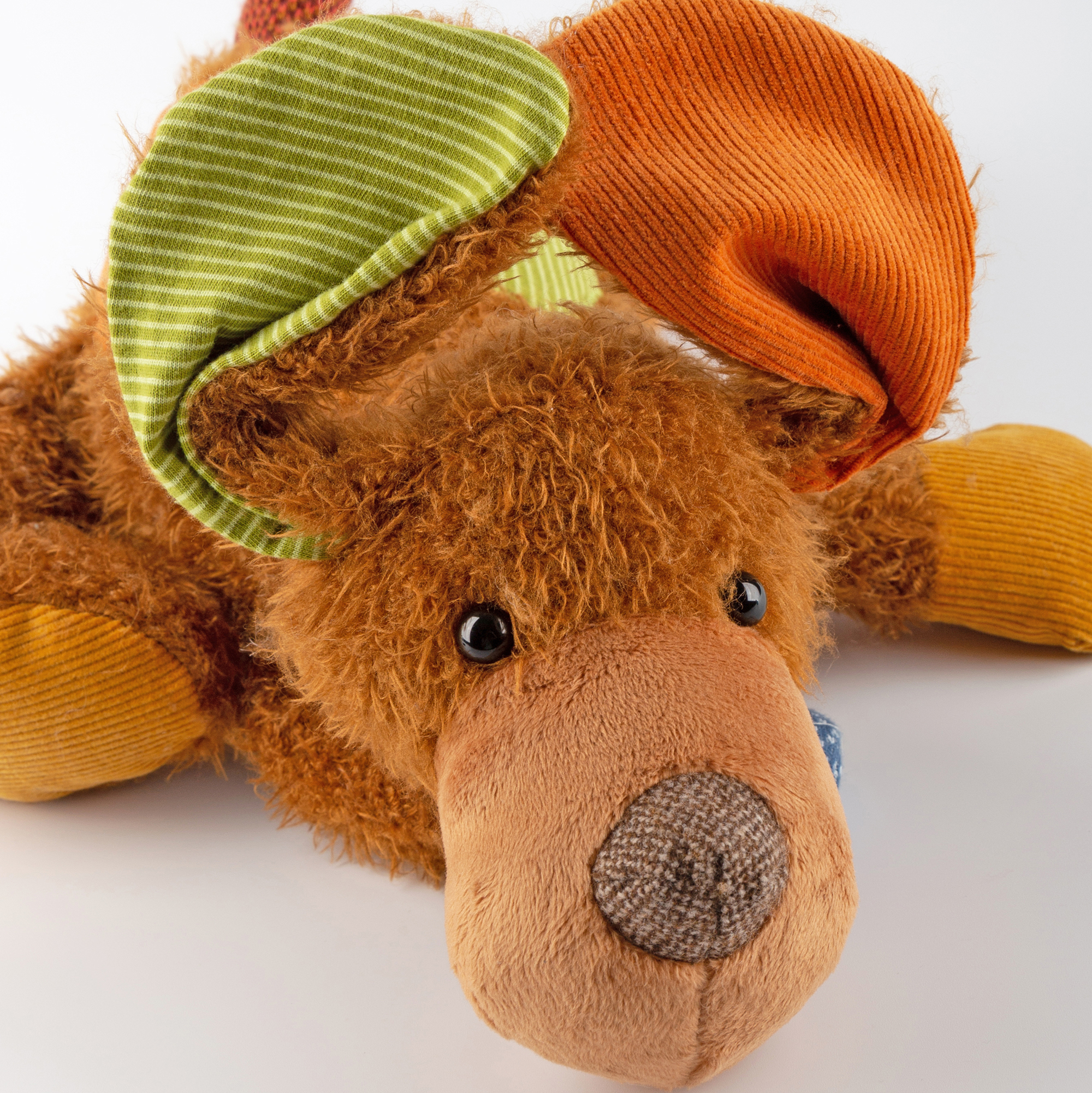 Floppy-eared plush dog, Patchwork Sweety