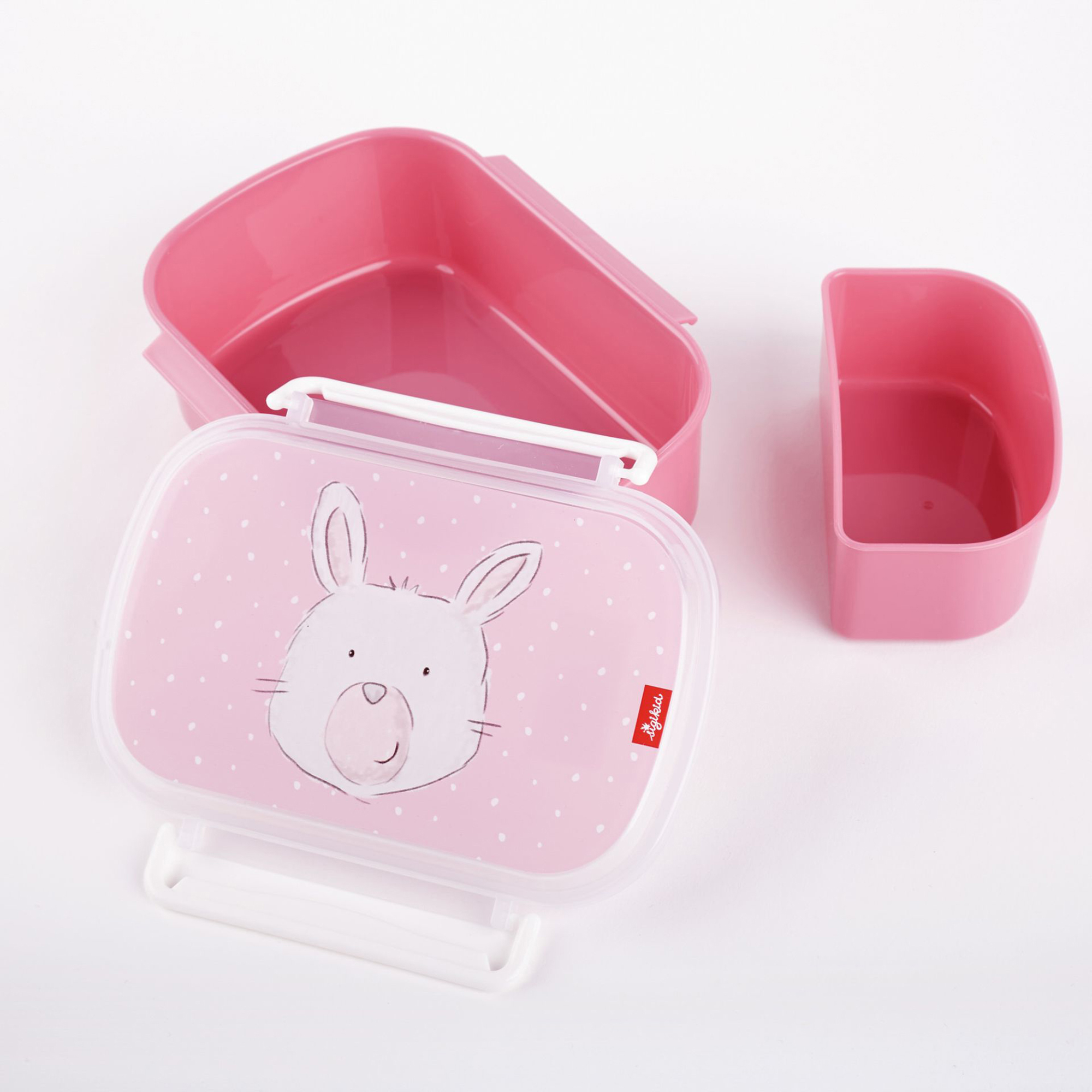 Kinder Set 400 ml Edelstahl-Trinkflasche und Brotbox, Hase Kinder Set 400 ml Edelstahl-Trinkflasche und Brotbox, Hase
