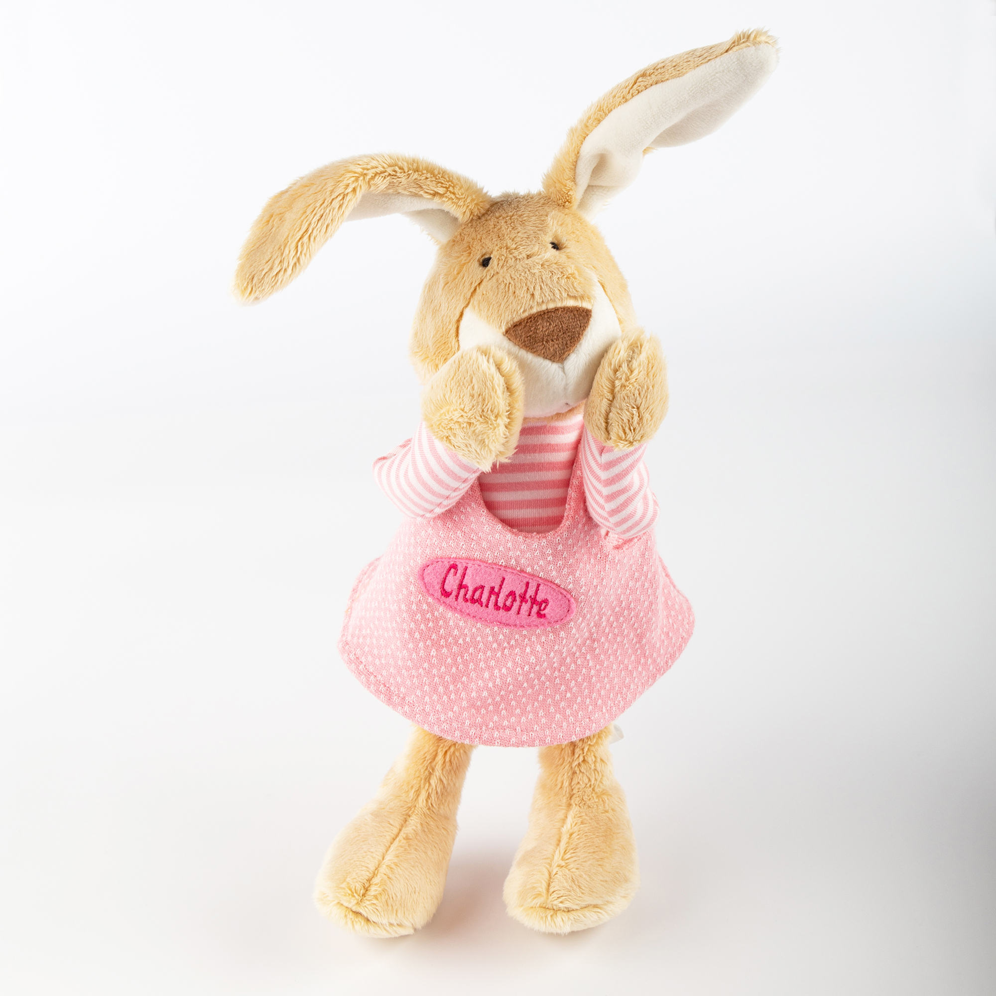 Customized soft toy bunny, pink