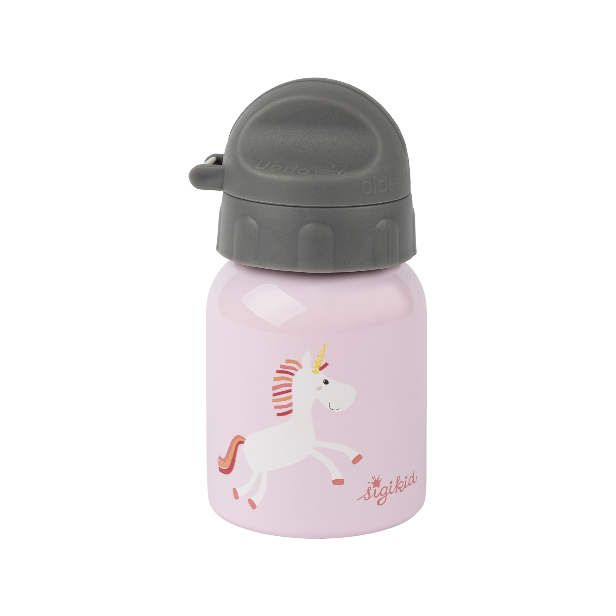 Children's stainless steel bottle 250 ml & lunch box unicorn