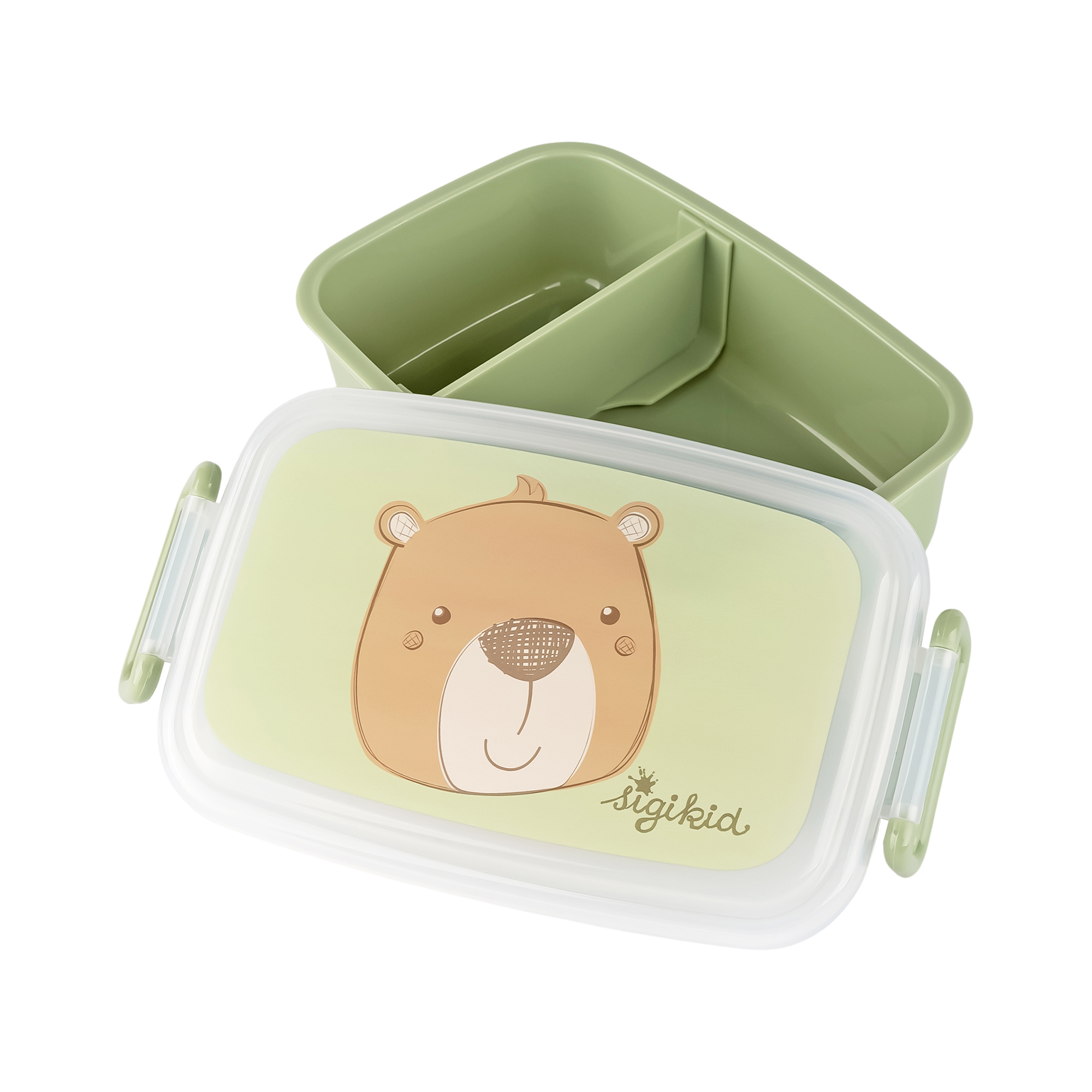 Lunchbox bear, removable partition inside Lunchbox bear, removable partition inside