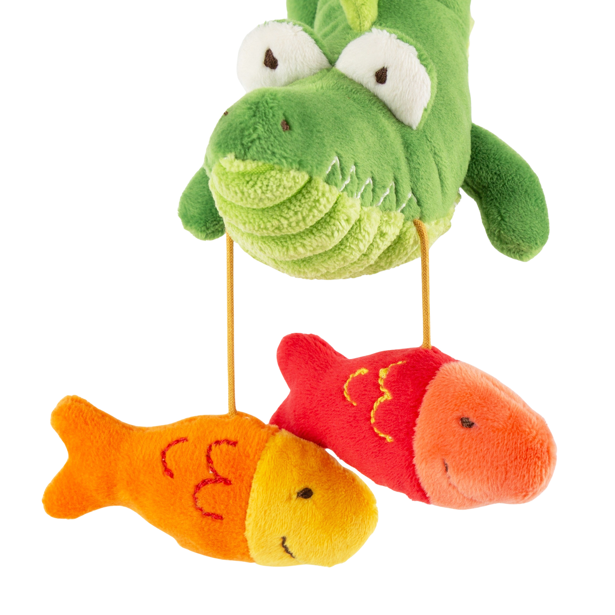 Baby hanging activity soft toy crocodile, PlayQ Baby hanging activity soft toy crocodile, PlayQ