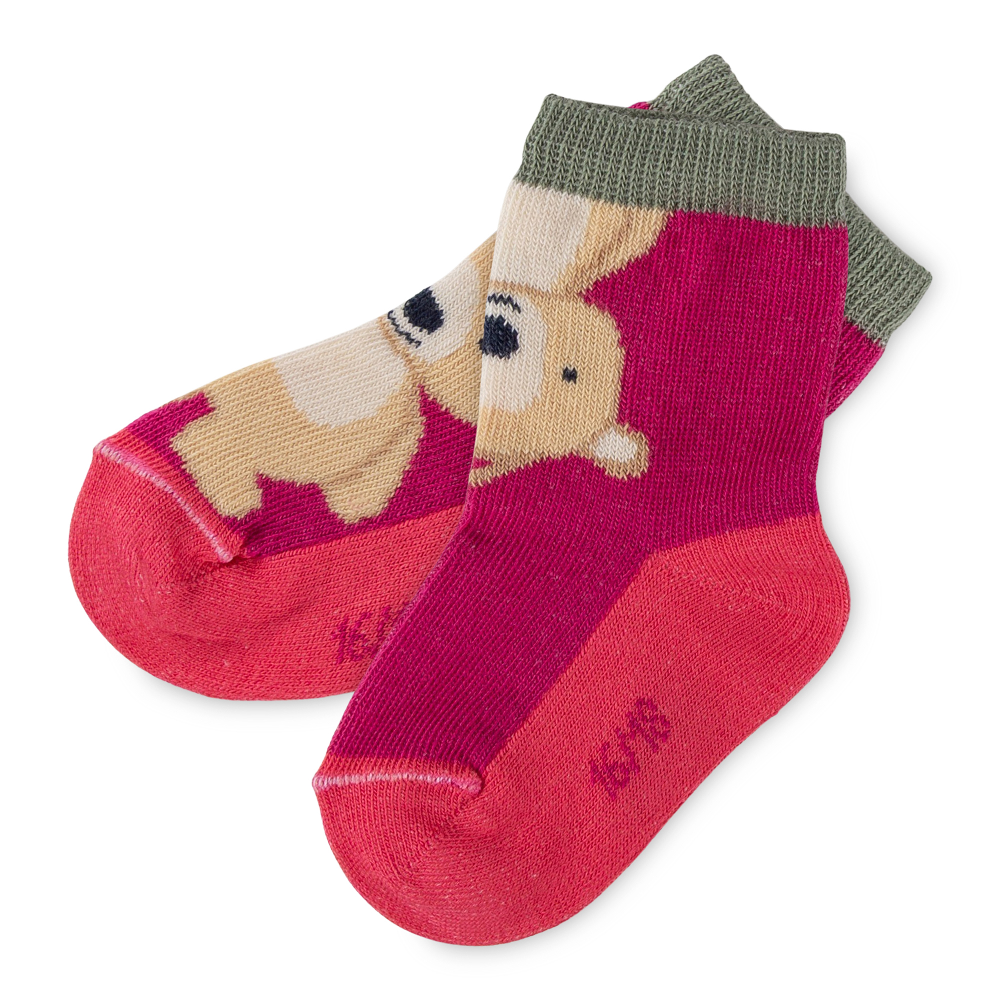 Baby 3er Sockenset Bärchen Fancy Forest, pink