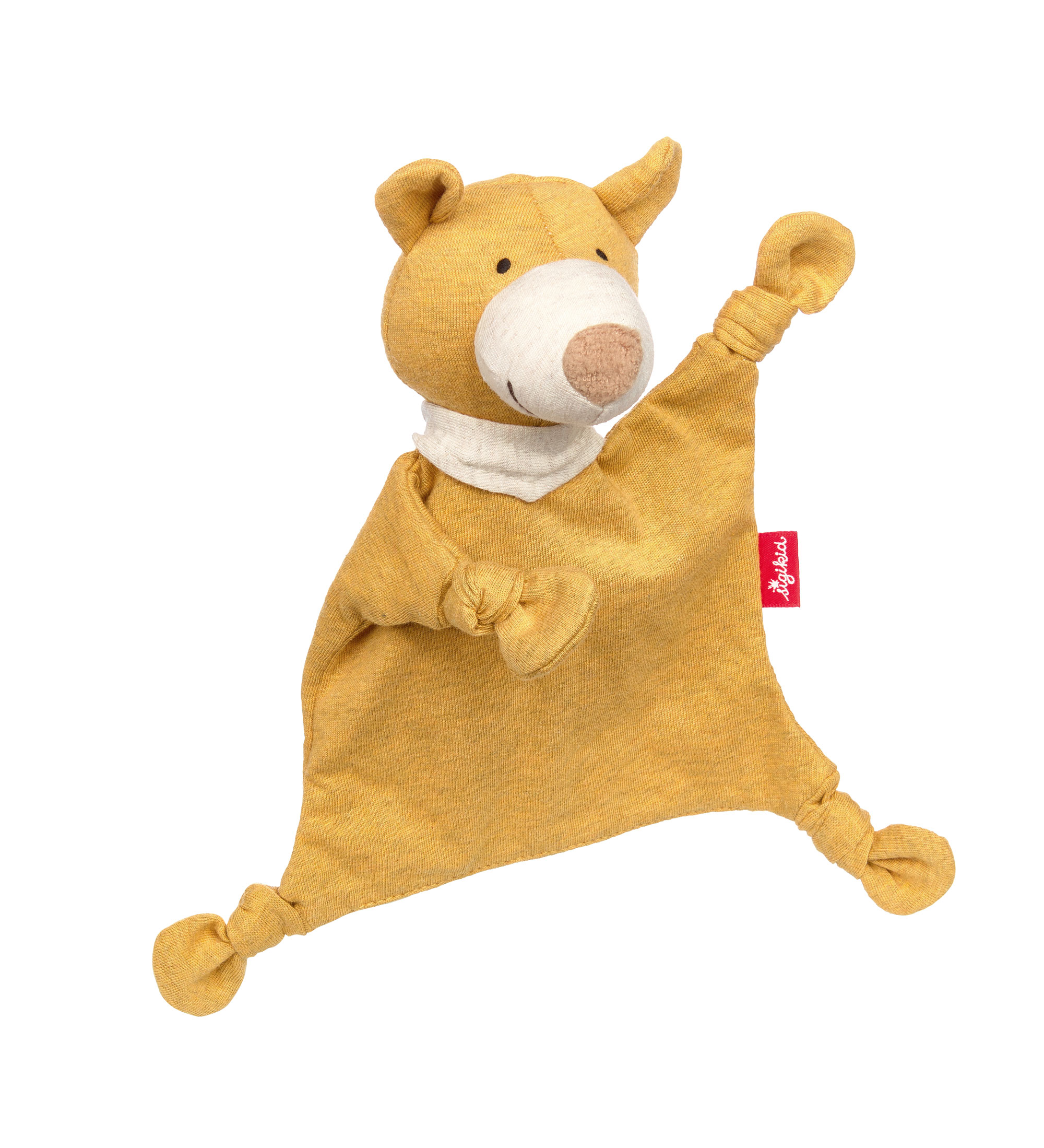 Baby comforter bear, yellow, small