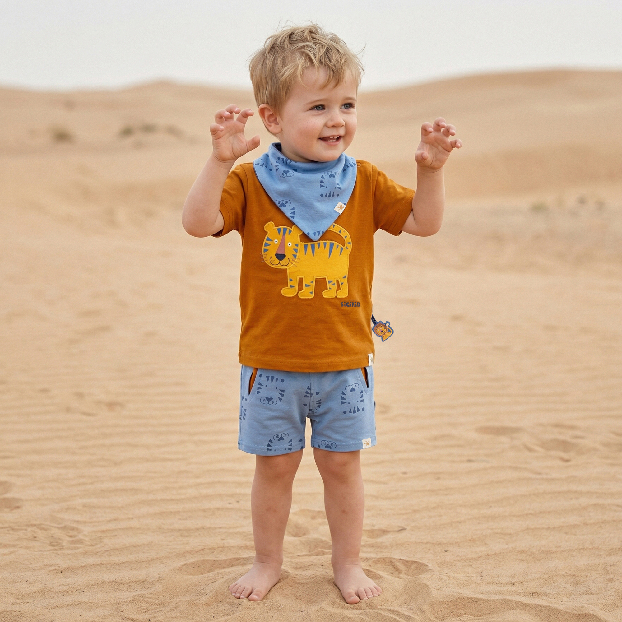 Baby T-shirt Tiger & Lion