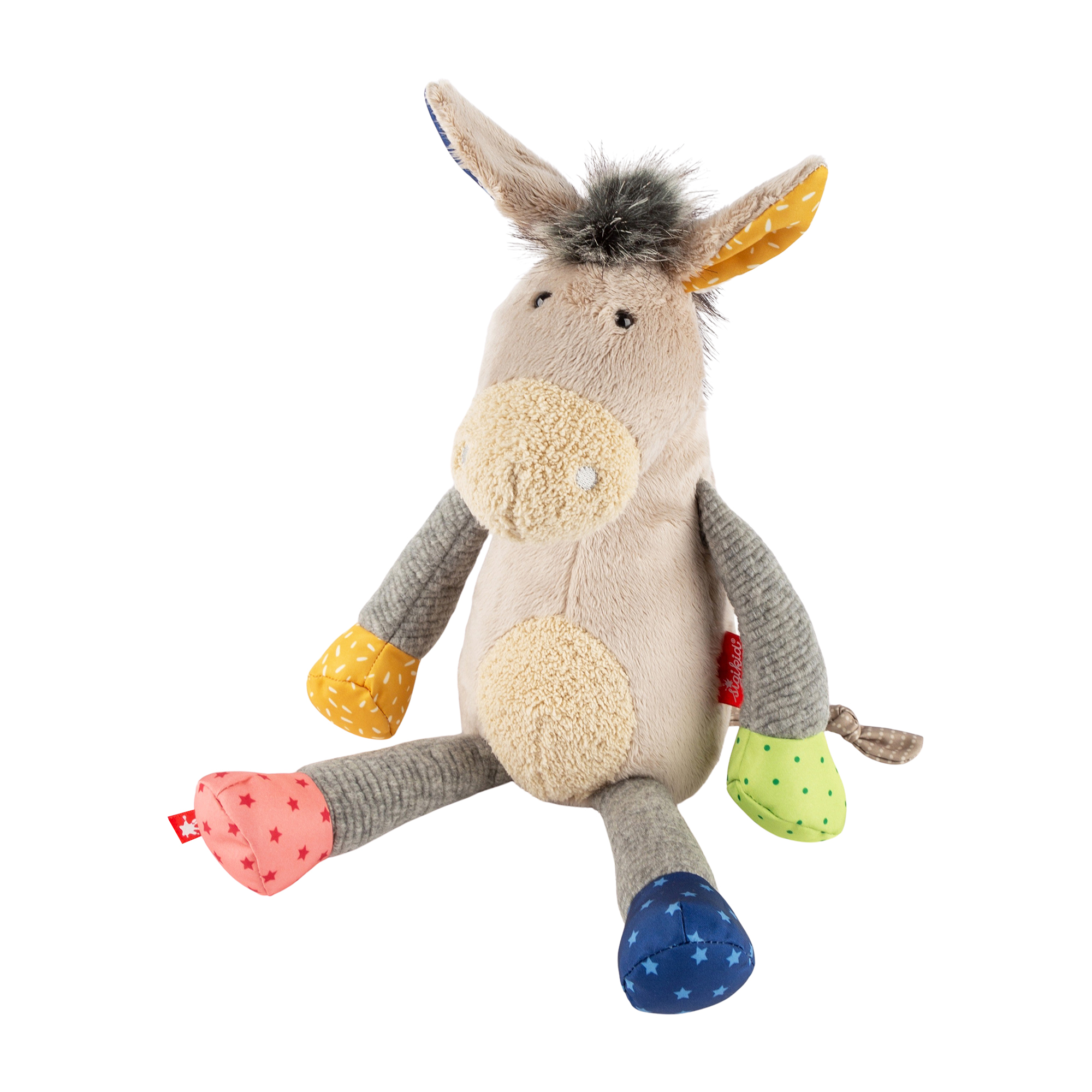 Plush toy donkey, Patchwork Sweety