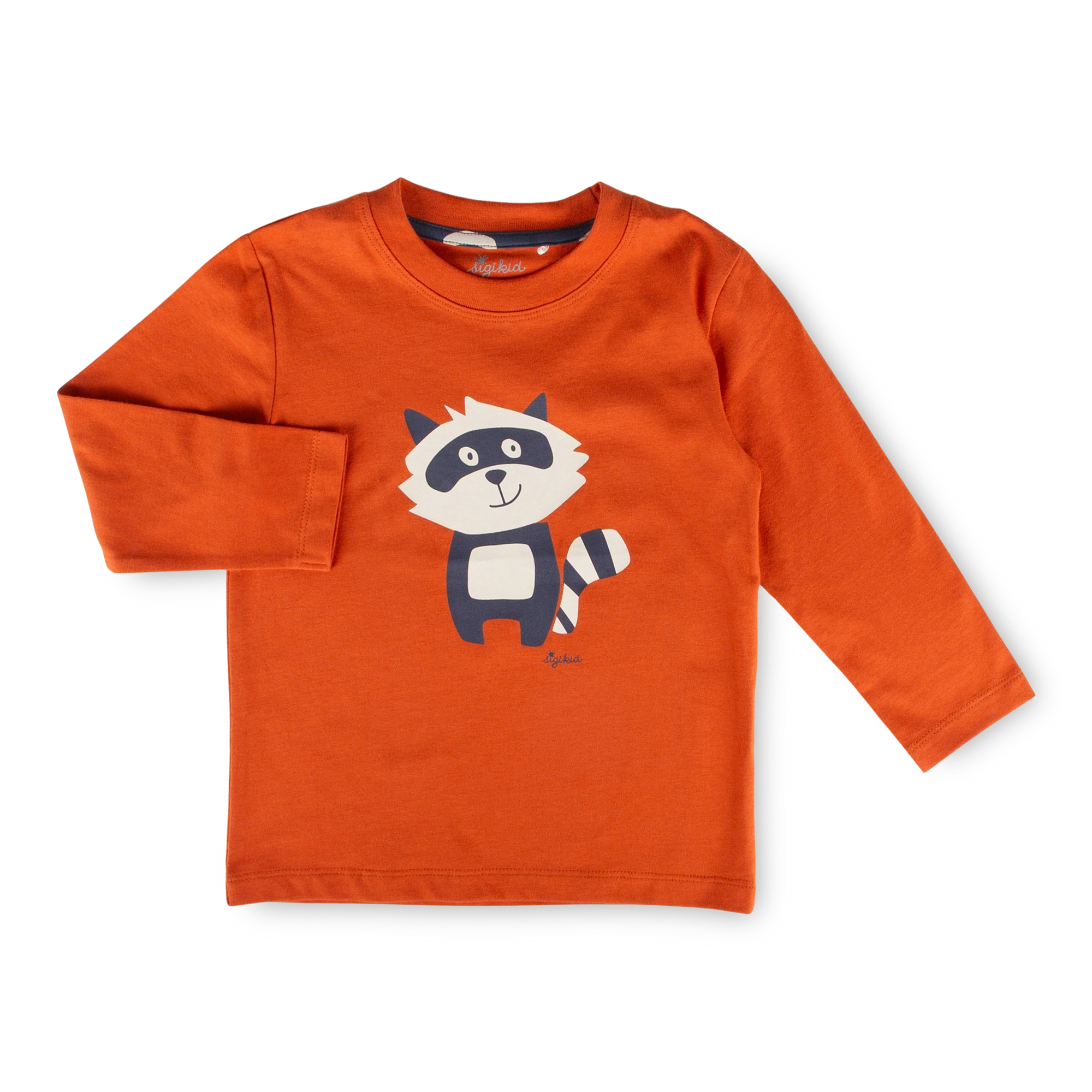 Children's long-sleeved pajamas raccoon